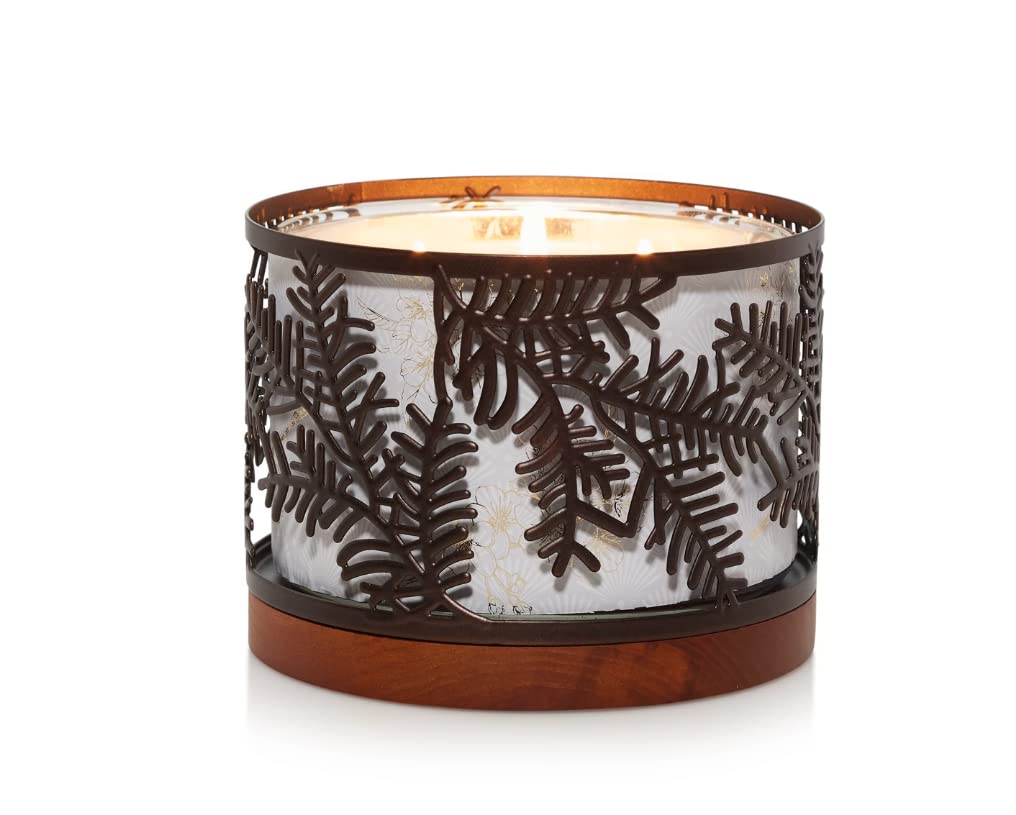 Yankee Candle Sweet Cinnamon Scented 3-Wick Tumbler Candle with Balsam Trees Jar Candle Holder Gift Set - Perfect for Home Decor, Aromatherapy & Holiday Gifts