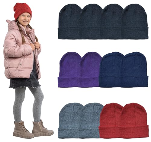 12 Pack Kids Dark Beanies
