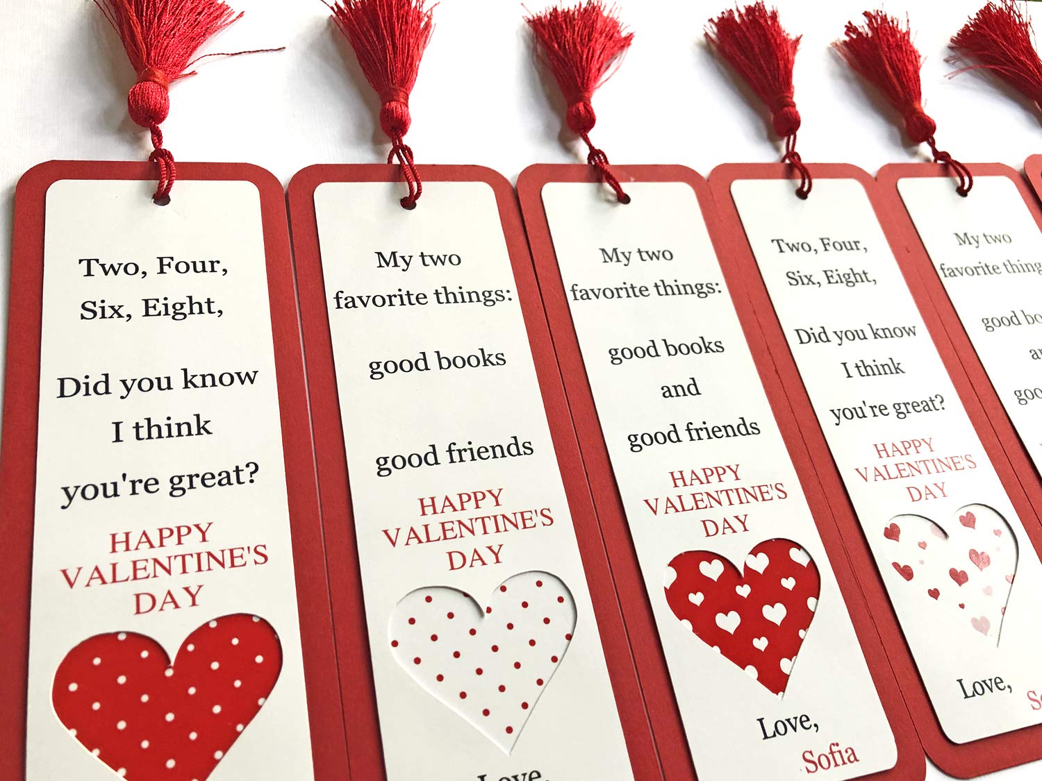 Romantic Valentine's Day Bookmark Set - Heart-Shaped Reading Accessories for Couples, Book Lovers & Gift Ideas - Perfect for Date Night, Anniversary & Romantic Gifts