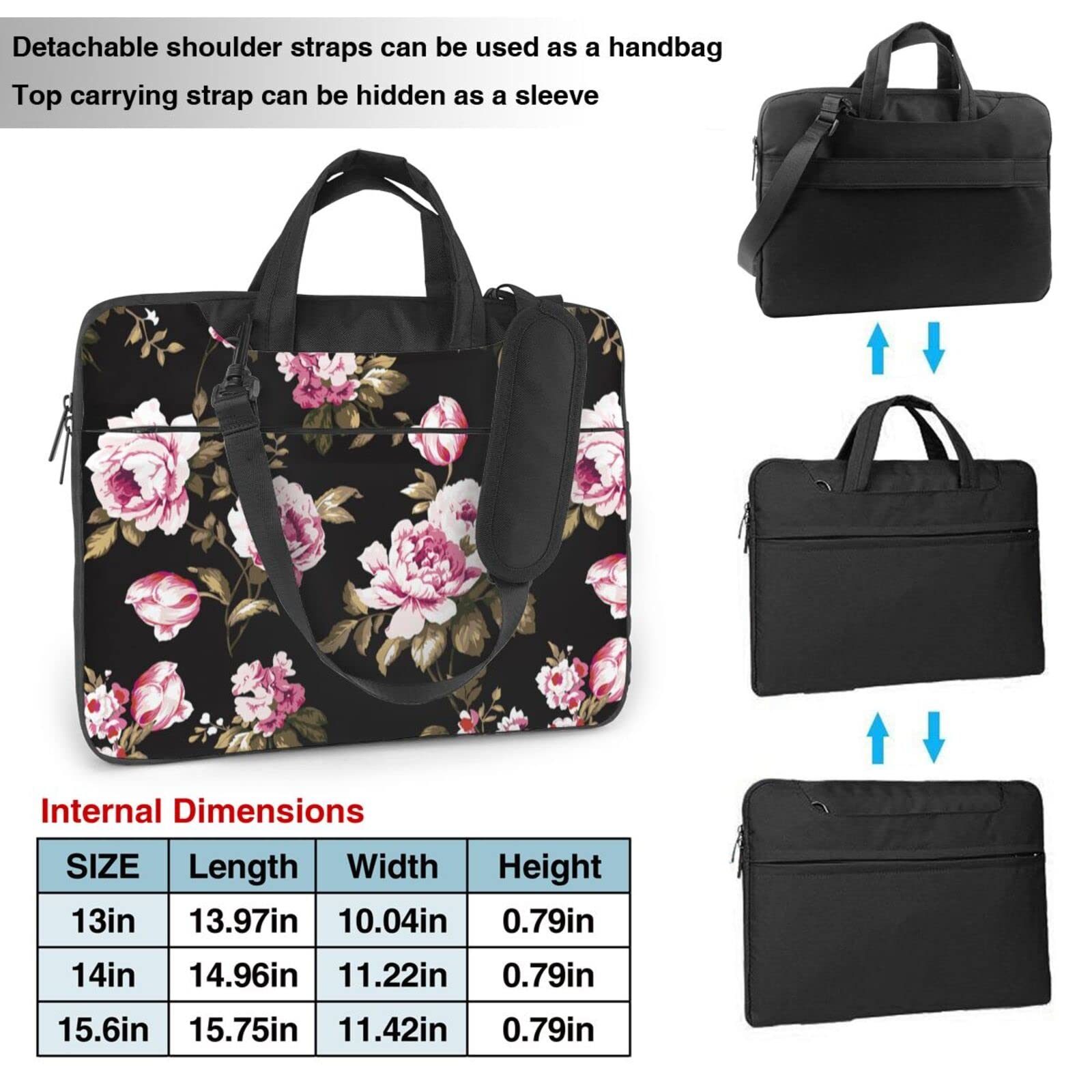Stylish Unisex Laptop Bag for 13/14/15.6 Inch Devices - Durable Messenger Briefcase with Shoulder Strap, Perfect for Work, School & Travel