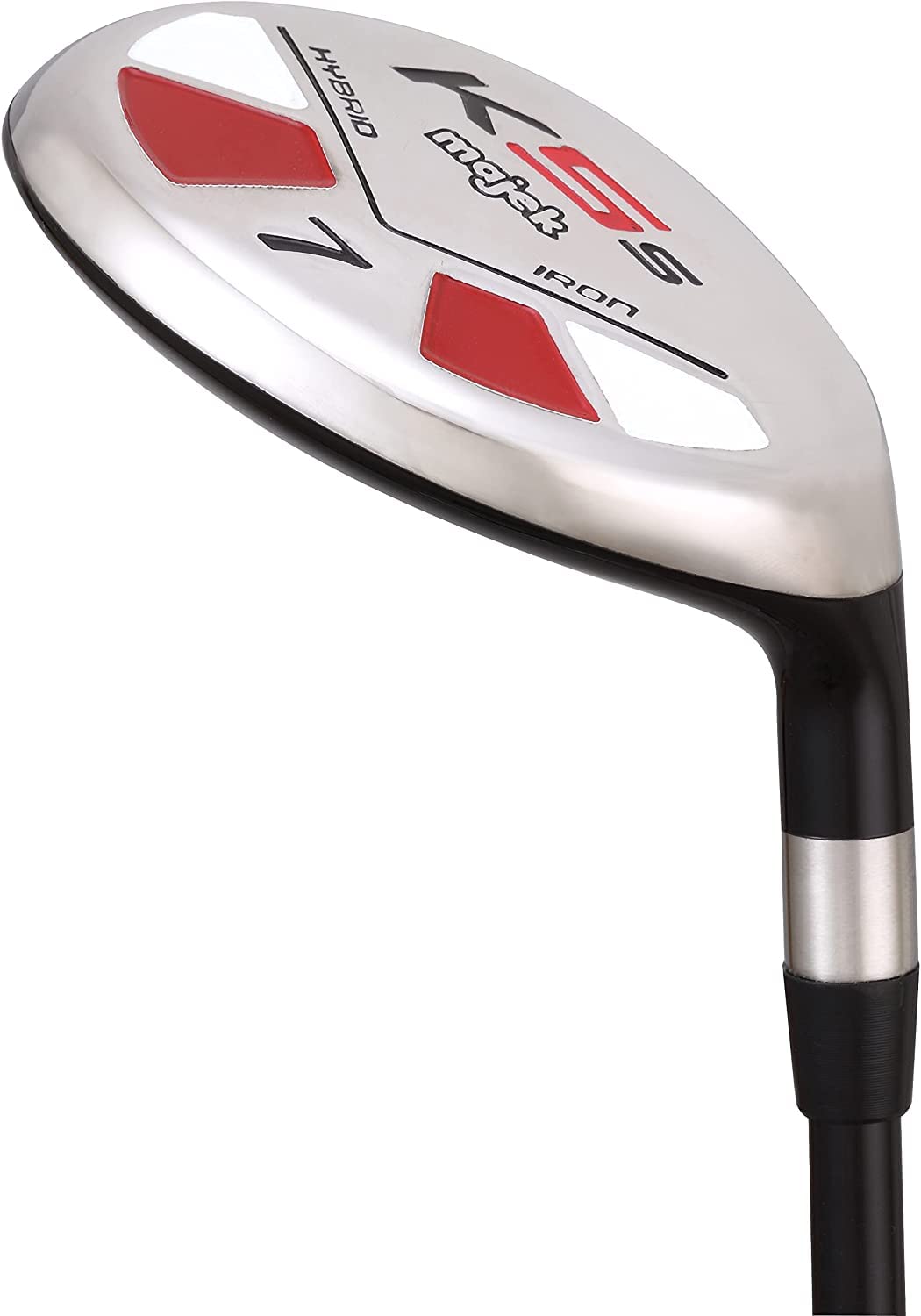 Majek Golf All Hybrid #7 Club - +2 Inches Longer Than Standard, Extra Big & Tall XL/XXL, Stiff Flex Right Handed Utility Iron - Perfect for Tall Golfers & Long Distance Shots on the Course