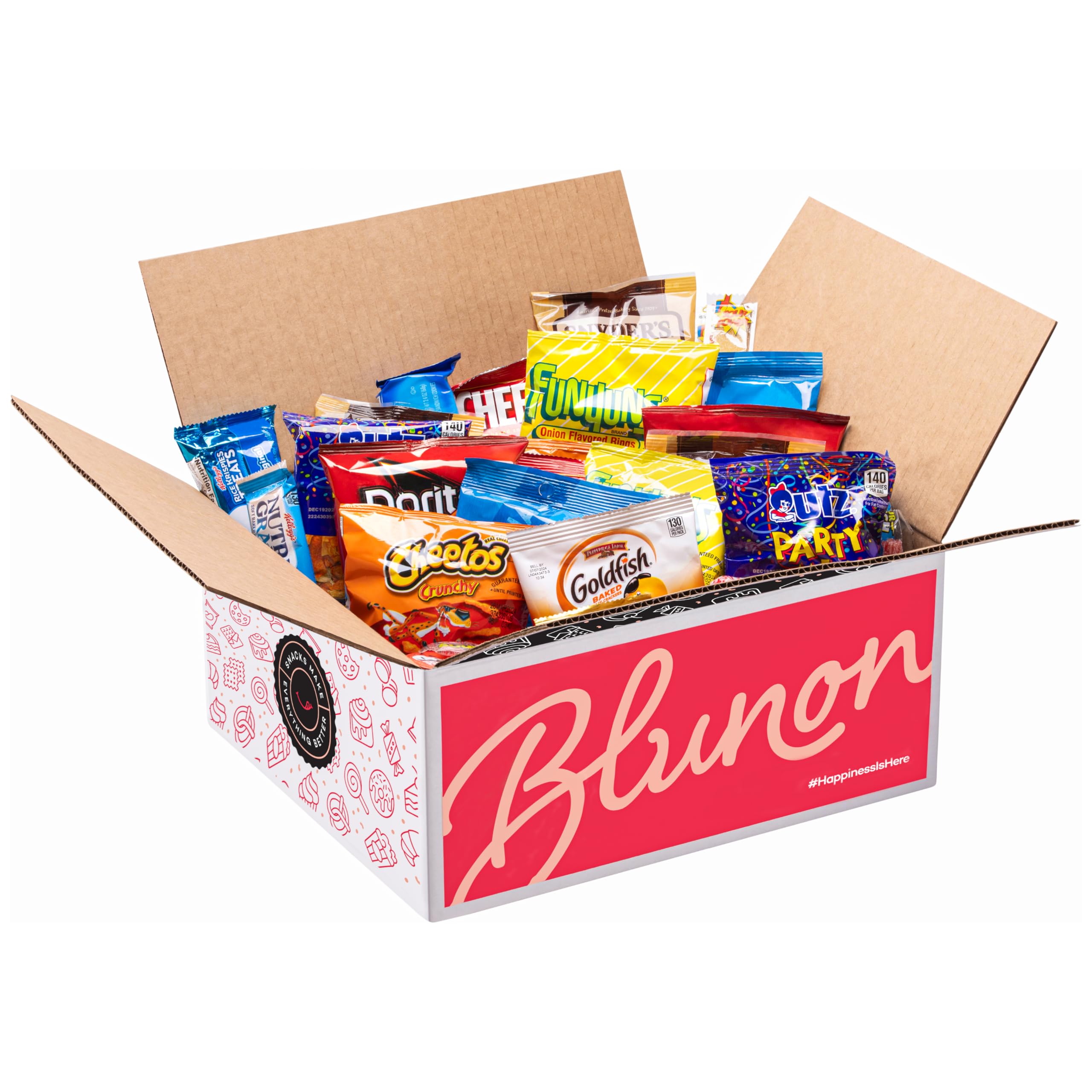 Allergy-Friendly Peanut Free & Tree Nut-Free Snacks Variety Pack - 58 Individually Wrapped Kids Snacks (Cookies, Candy, Crackers, Chips) - Safe Bulk Assortment for School Lunches, Parties & Travel