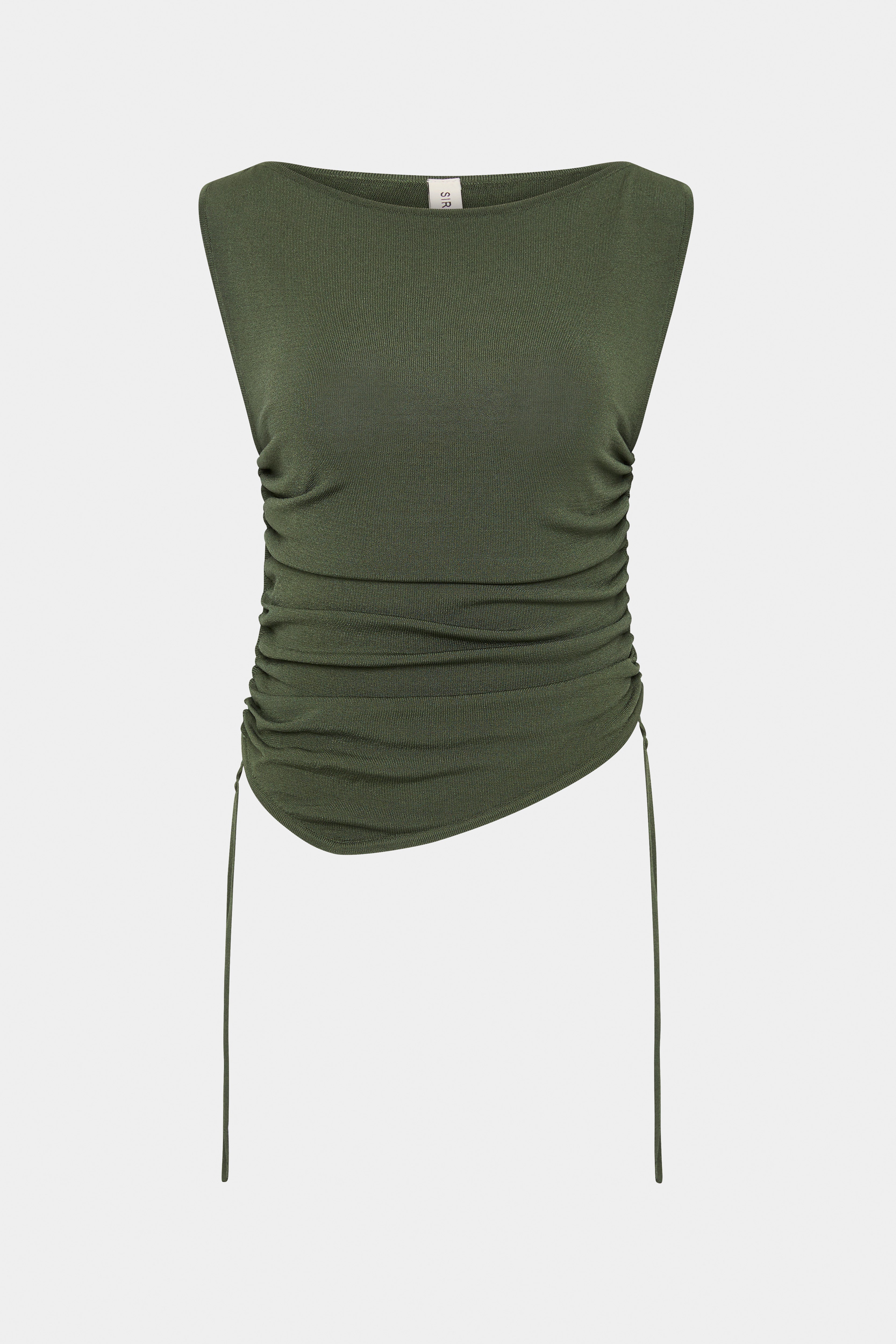 Yolanda Ruched Tank Top for Women - Stretchy Sleeveless Blouse, Casual Summer T-Shirt - Perfect for Beach, Party, and Everyday Wear