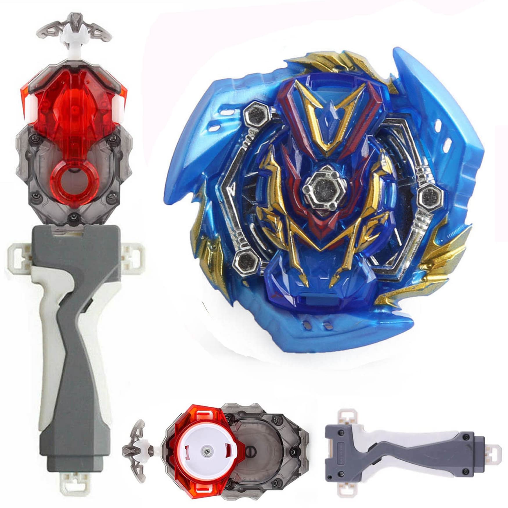 DWIN Beyblade Burst Booster GT Starter B-134 Slash Valkyrie (Valtryek) with B-184 Custom String Launcher LR - Left & Right Spin Battle Top Set with Grip | Competitive Play & Collection | Perfect for Tournaments & Kids Battles