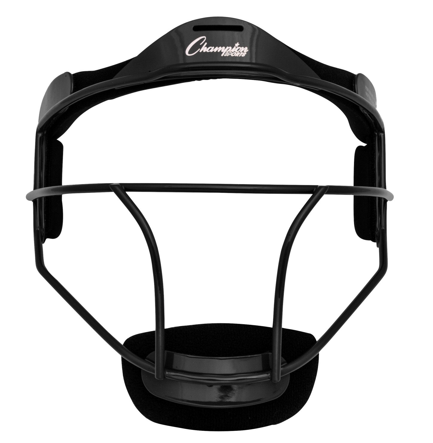 Champion Sports Steel Softball Face Mask for Adults - Durable Baseball Fielders Mask with Adjustable Head Guard - Premium Protective Gear for Indoor & Outdoor Games - Practice, Training & Competition Use