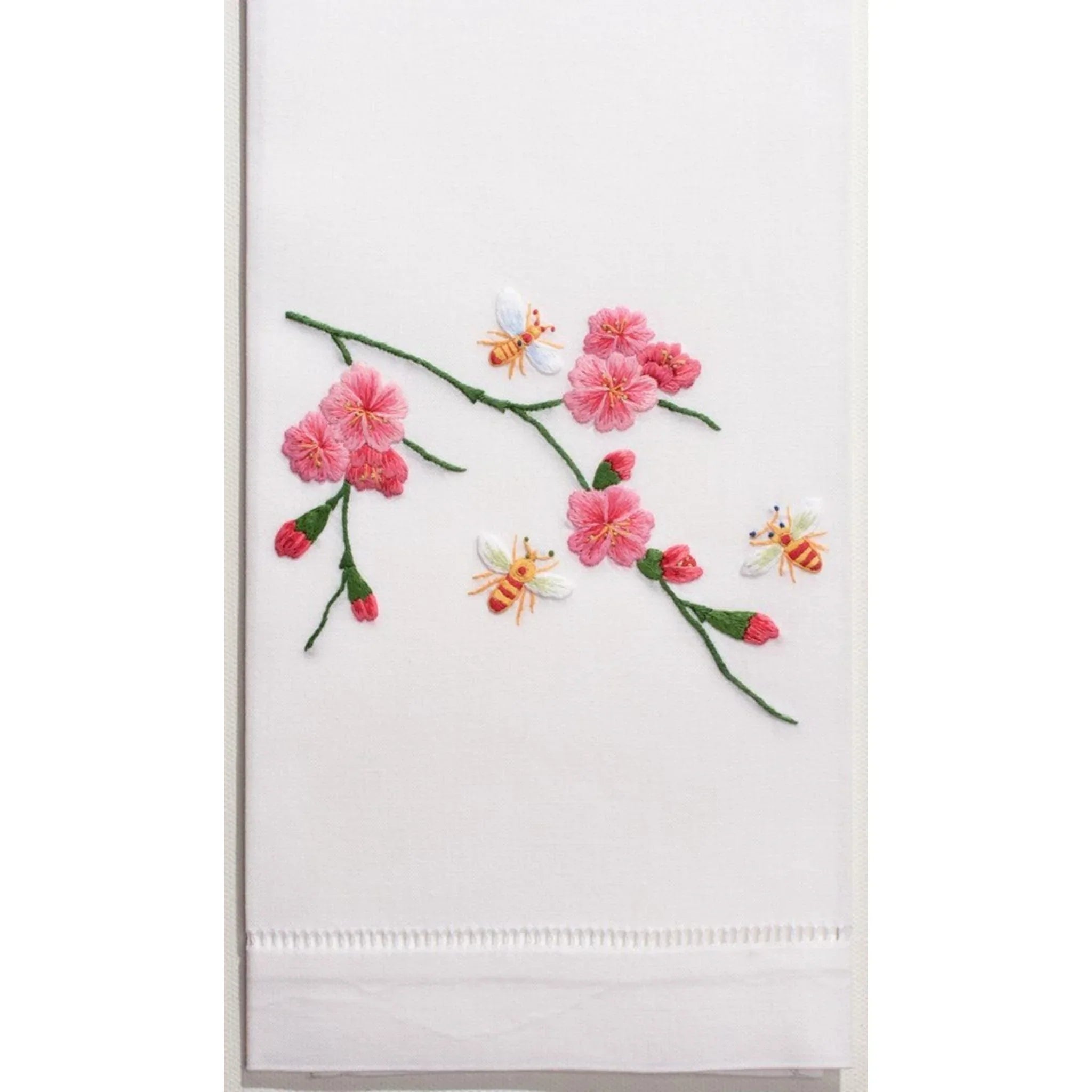 Premium Bees & Flowers Cotton Hand Towels - Soft, Absorbent Kitchen & Bath Towels for Home Decor, Gifts, and Everyday Use