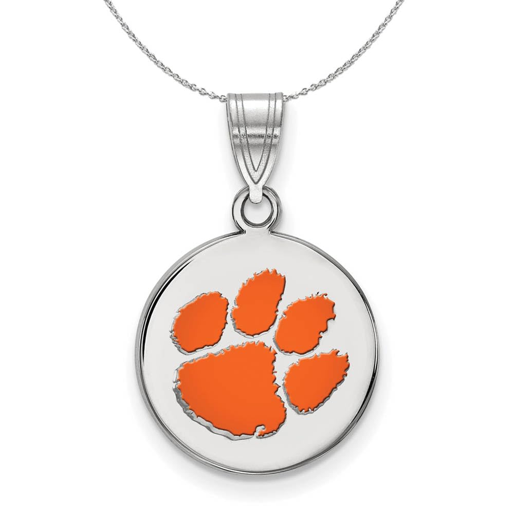 Sterling Silver Clemson U Pendant Necklace - Perfect for Gifts & Everyday Wear