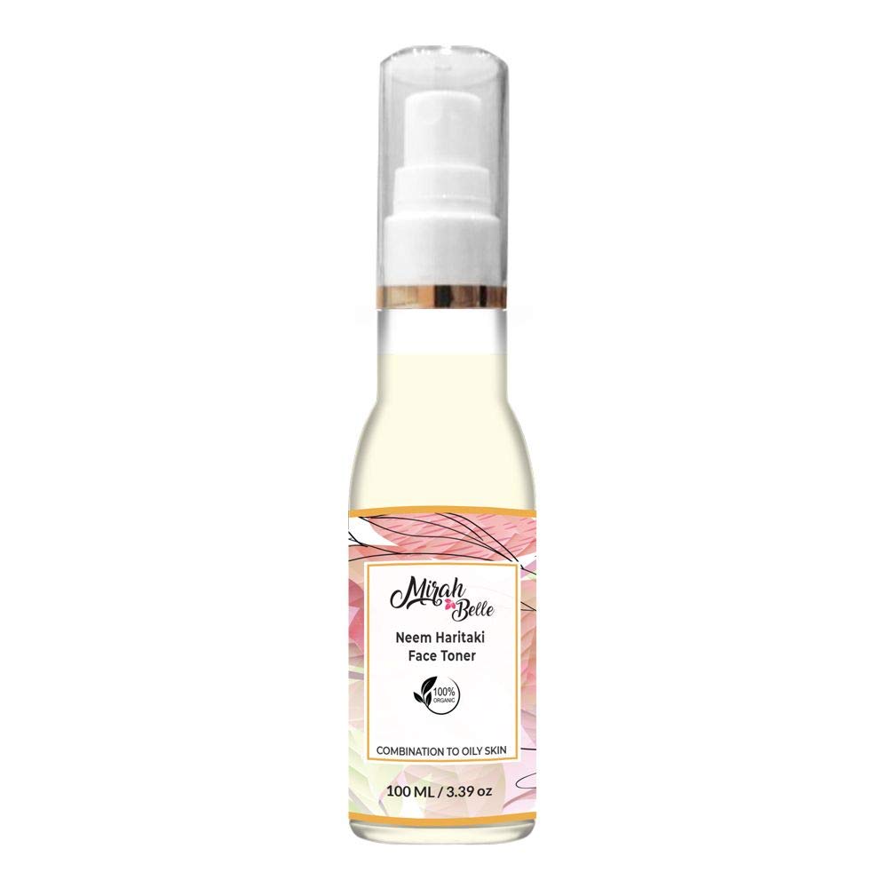 Mirah Belle Neem Anti Acne Natural Face Toner - Sulfate & Paraben Free - 100ml - Buy 2 Get 10 Free Face Masks - For Oily & Acne-Prone Skin - Daily Skincare Routine & Post-Workout Refreshment