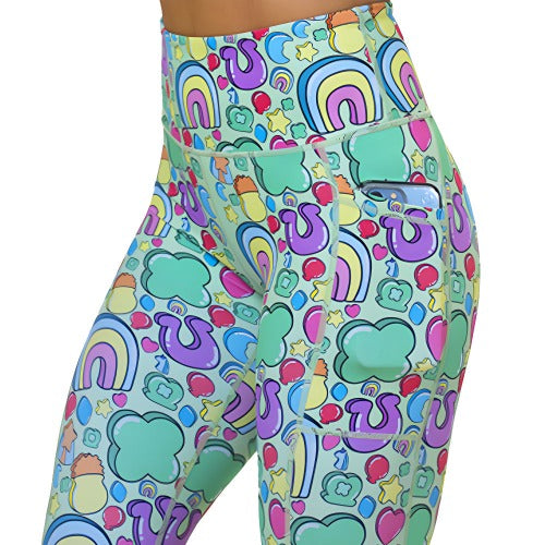 High Waist Yoga Leggings for Women - Comfortable Workout Pants with Pockets, Tummy Control & Moisture Wicking - Perfect for Gym, Running, Pilates & Lounge Wear