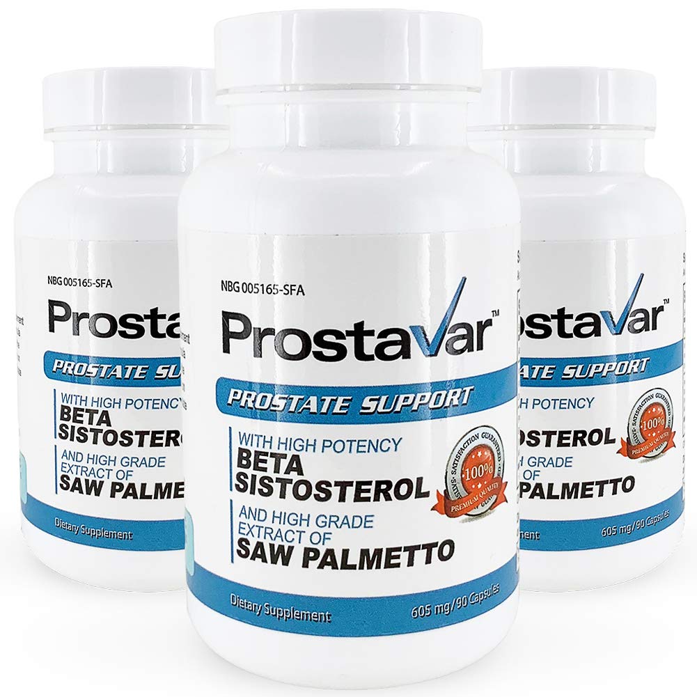 Natural Prostate Support Supplement with Saw Palmetto Extract - 3 Bottles (180 Capsules) for Men's Urinary Health & BPH Relief - Supports Healthy Urinary Flow & Nighttime Comfort