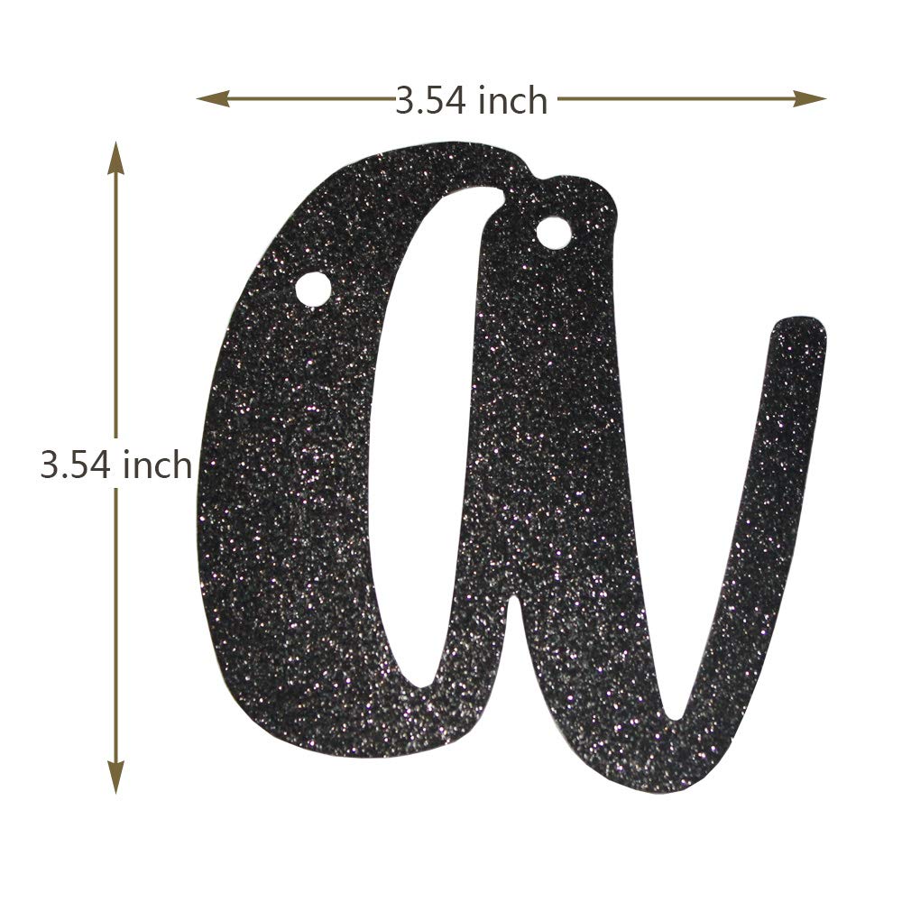 Bon Voyage Banner - Black Glitter Travel Party Sign & Garland Decorations for Moving, Graduation, Retirement Celebrations | Perfect for Travel-Themed Parties, Farewell Events & Milestone Celebrations