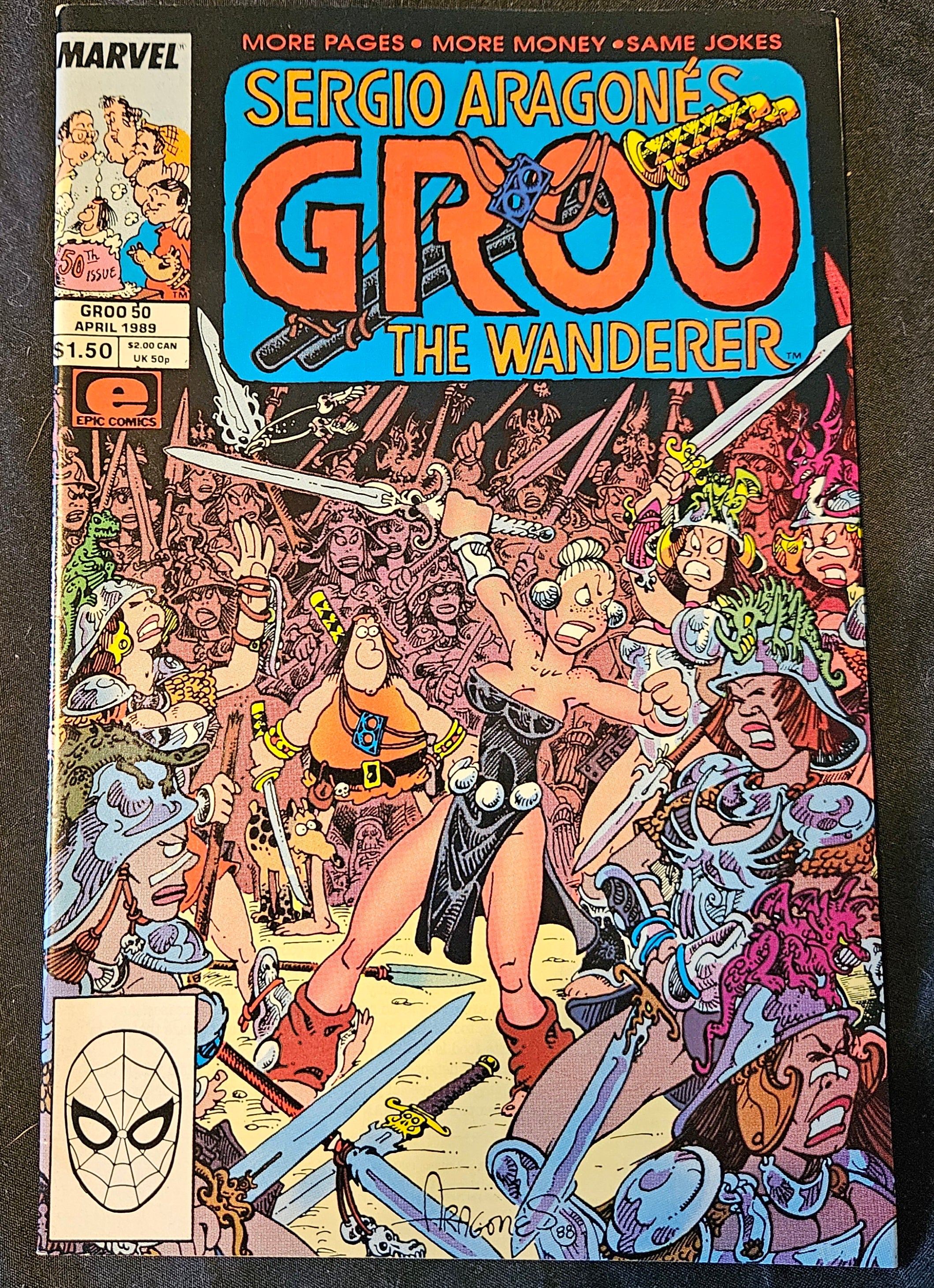 Epic Comics: Groo The Wanderer #50 - Groo vs. the Gods | Marvel 1992 Vintage Comic Book | Collectible for Comic Enthusiasts & Marvel Fans