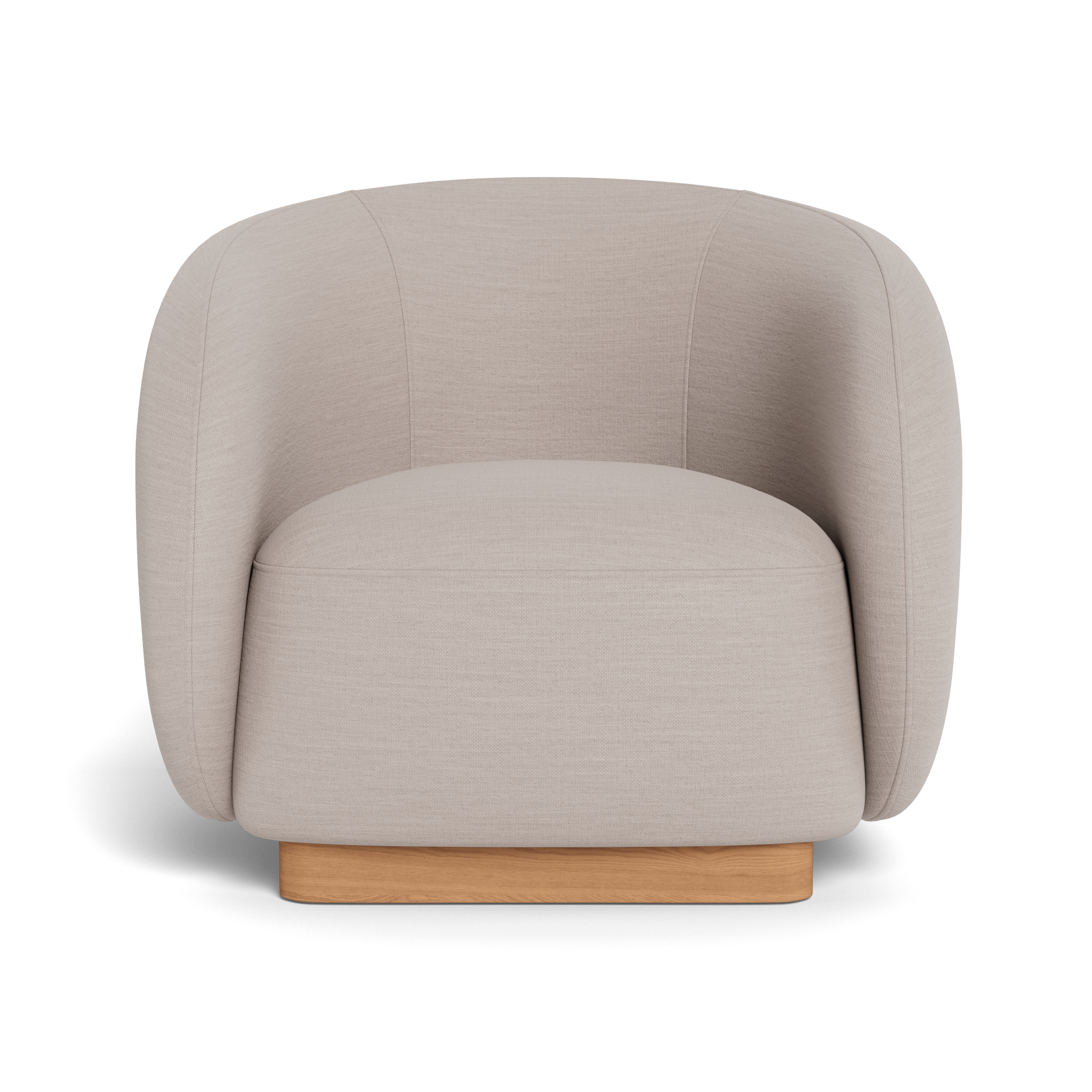 Como Lounge Chair - Modern Accent Chair for Living Room, Bedroom, or Office - Comfortable Upholstered Armchair with Wooden Legs - Perfect for Relaxing, Reading, or Napping