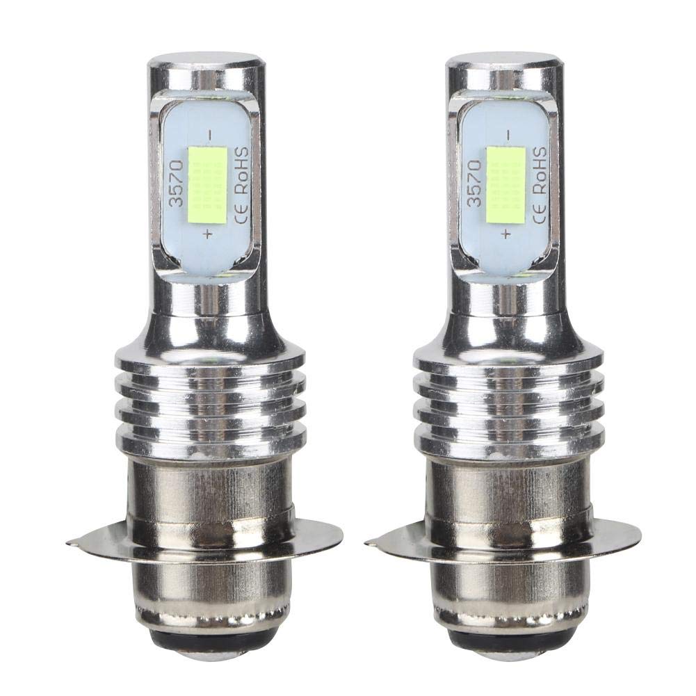 Senyar 2Pcs H6/PISD 80W 8000K LED Fog Light Bulbs - Ice Blue Universal 12-24V for Cars, Trucks & SUVs - Enhanced Visibility in Fog, Rain & Low Light Conditions