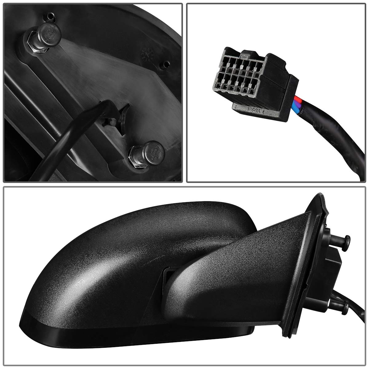OE Style Powered & Heated Passenger Side Mirror Replacement for 2007-2010 Jeep Compass - Right Side View Door Mirror - Perfect for Winter Driving and Enhanced Safety