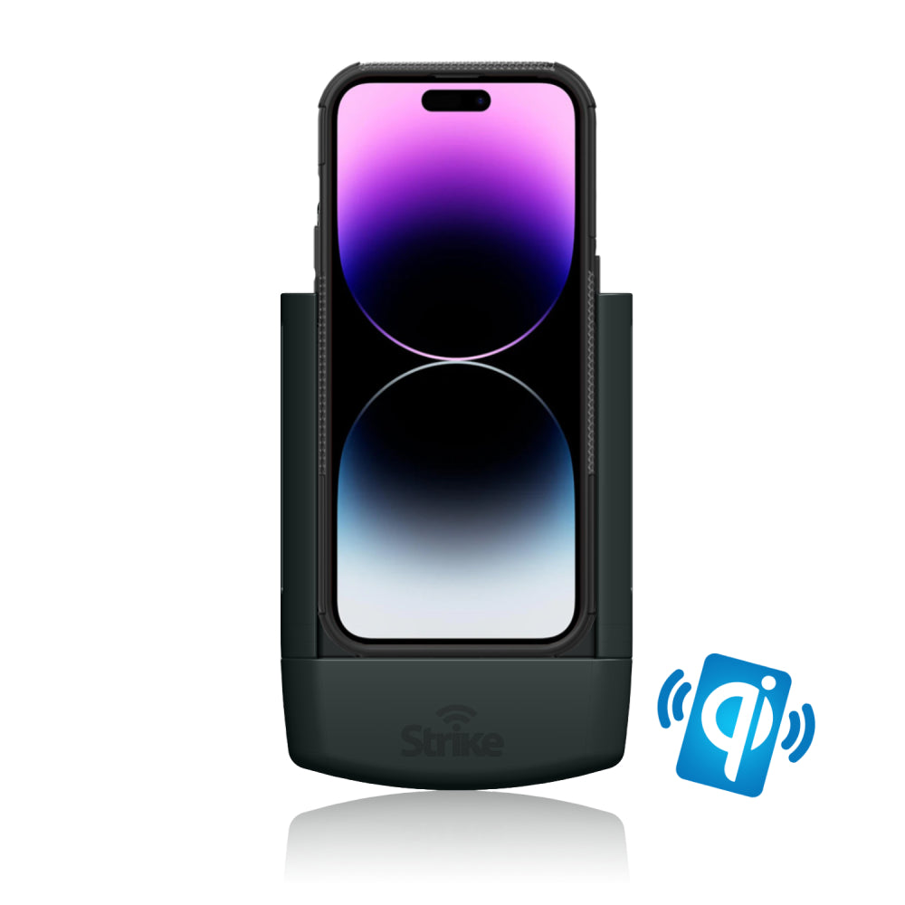 iPhone 14 Pro Max Wireless Charging Car Mount Holder - Compatible with Strike Rugged Case | Hands-Free Charging for Safe Driving & Commuting