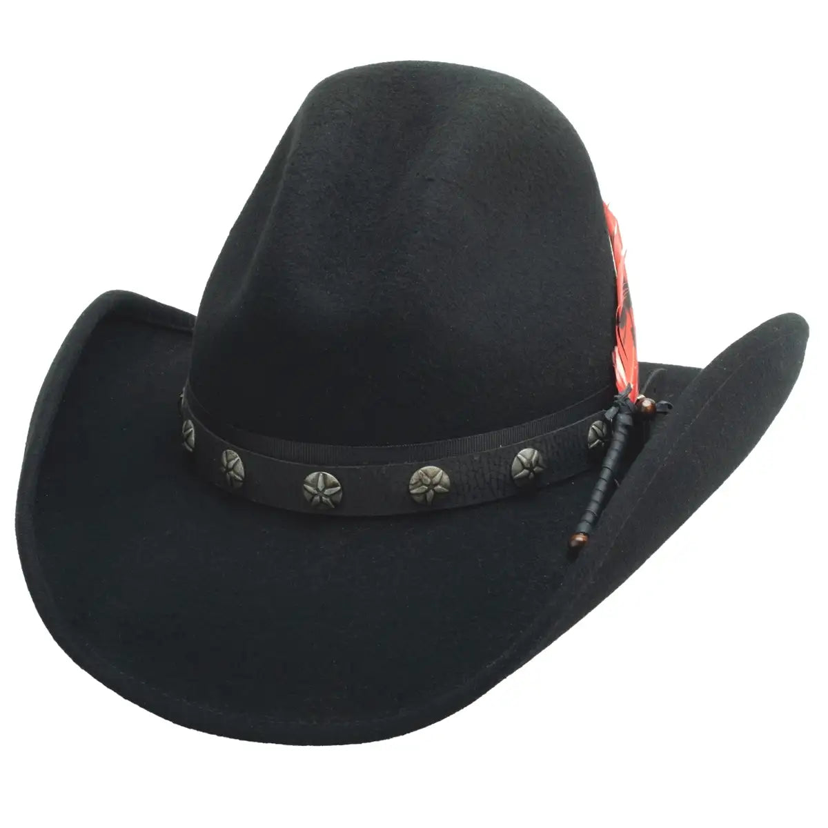 Bullhide Burn The Breeze Wool Felt Cowboy Hat for Men & Women - Western Style Rancher Hat for Outdoor, Rodeo, and Country Music Festivals