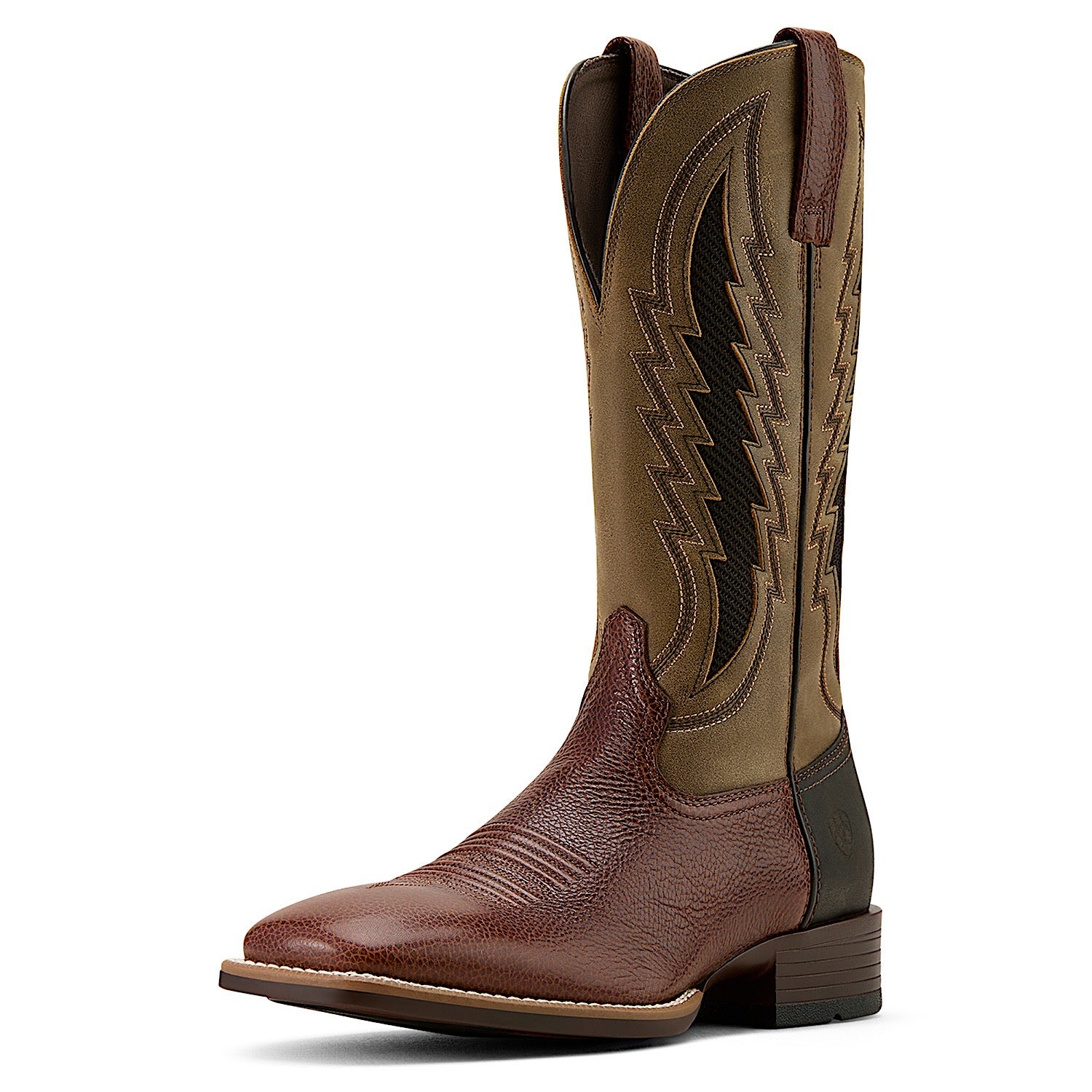 Ariat Men's Dakota Venttek Western Cowboy Boots - Breathable Work Boots for Men, Comfortable Cowboy Boots for Riding & Ranch Work - Beasty Brown/Brown Bomber - Perfect for Country Music Festivals & Outdoor Adventures