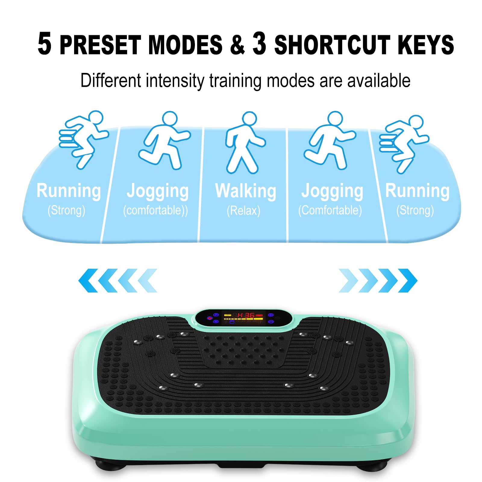 Vibration Plate Exercise Machine for Lymphatic Drainage & Weight Loss - Power Plate Vibrating Platform with 120 Speed Levels - Home Gym Workout Equipment for Cellulite Reduction, Muscle Recovery & Fitness Training
