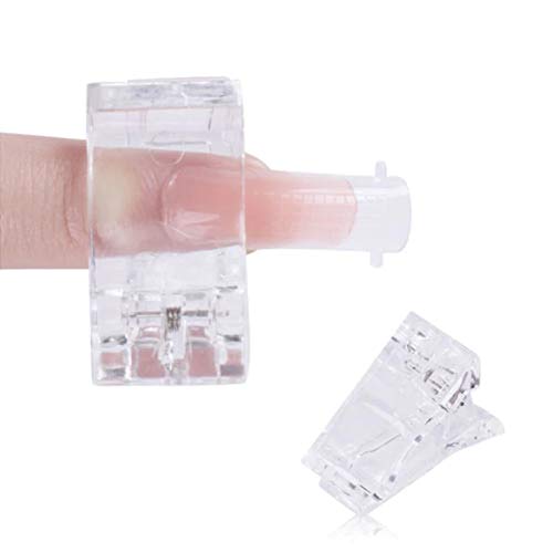 BORN PRETTY 1PC Transparent False Nail Clips for Quick Gel Extension - Professional Nail Tips Clamp for Manicure & Nail Art (BP-Nail Clip) - Perfect for Salon, Home DIY & Nail Extension