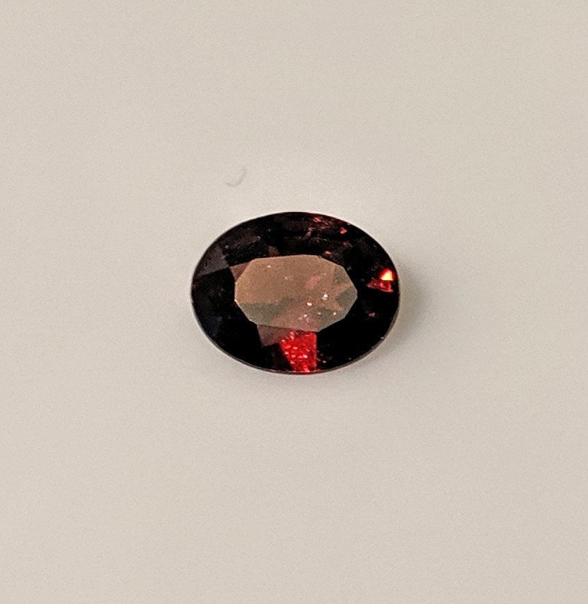 2ct Natural Genuine African Garnet Loose Stone - 9x7mm Oval Cut VVS Eye Clean January Birthstone for Jewelry Making & Engagement Rings