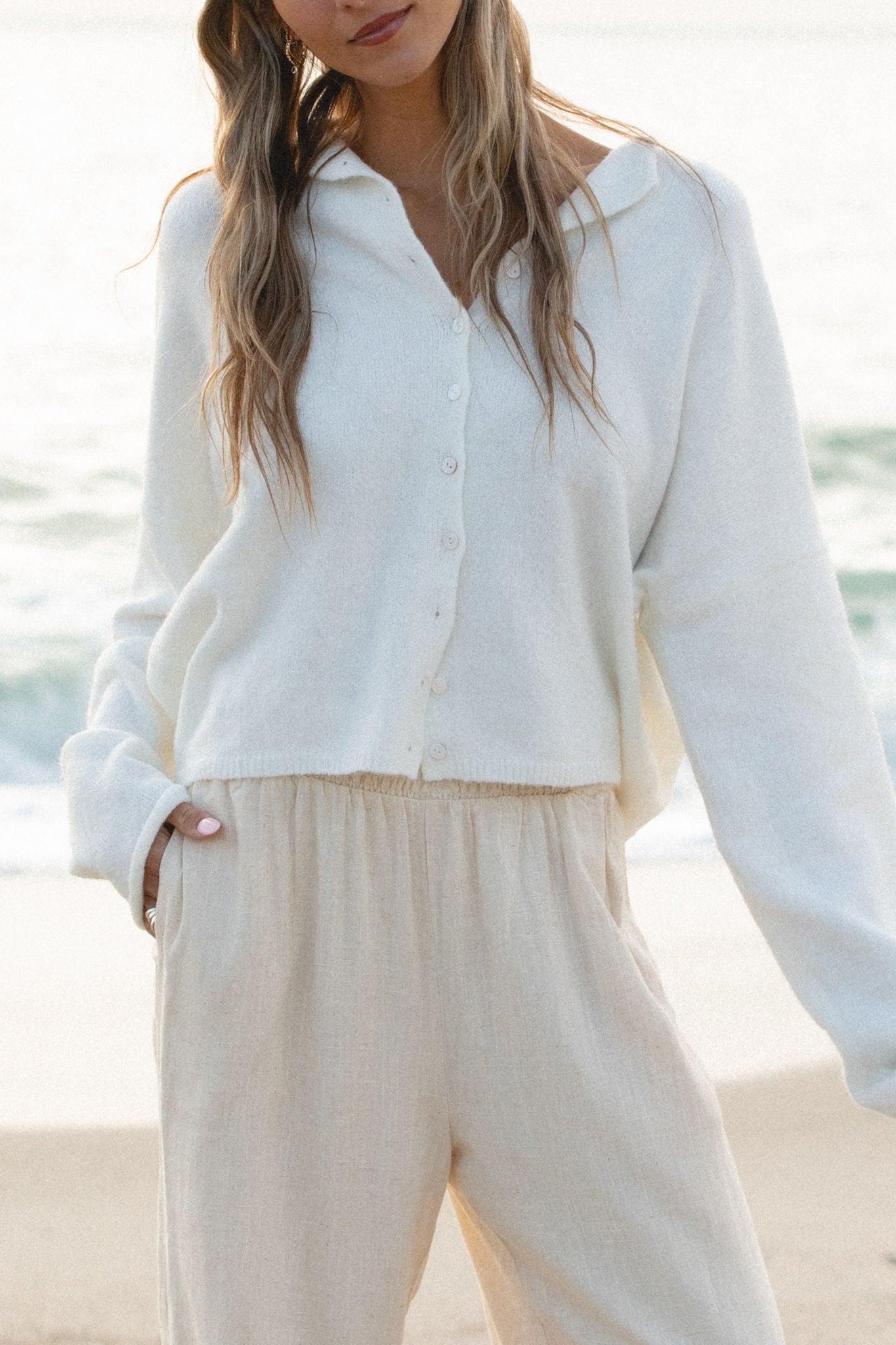 Free Falling Button Cardigan for Women - Soft & Stylish Open Front Knit Sweater | Perfect for Casual Outfits, Layering in Fall & Winter