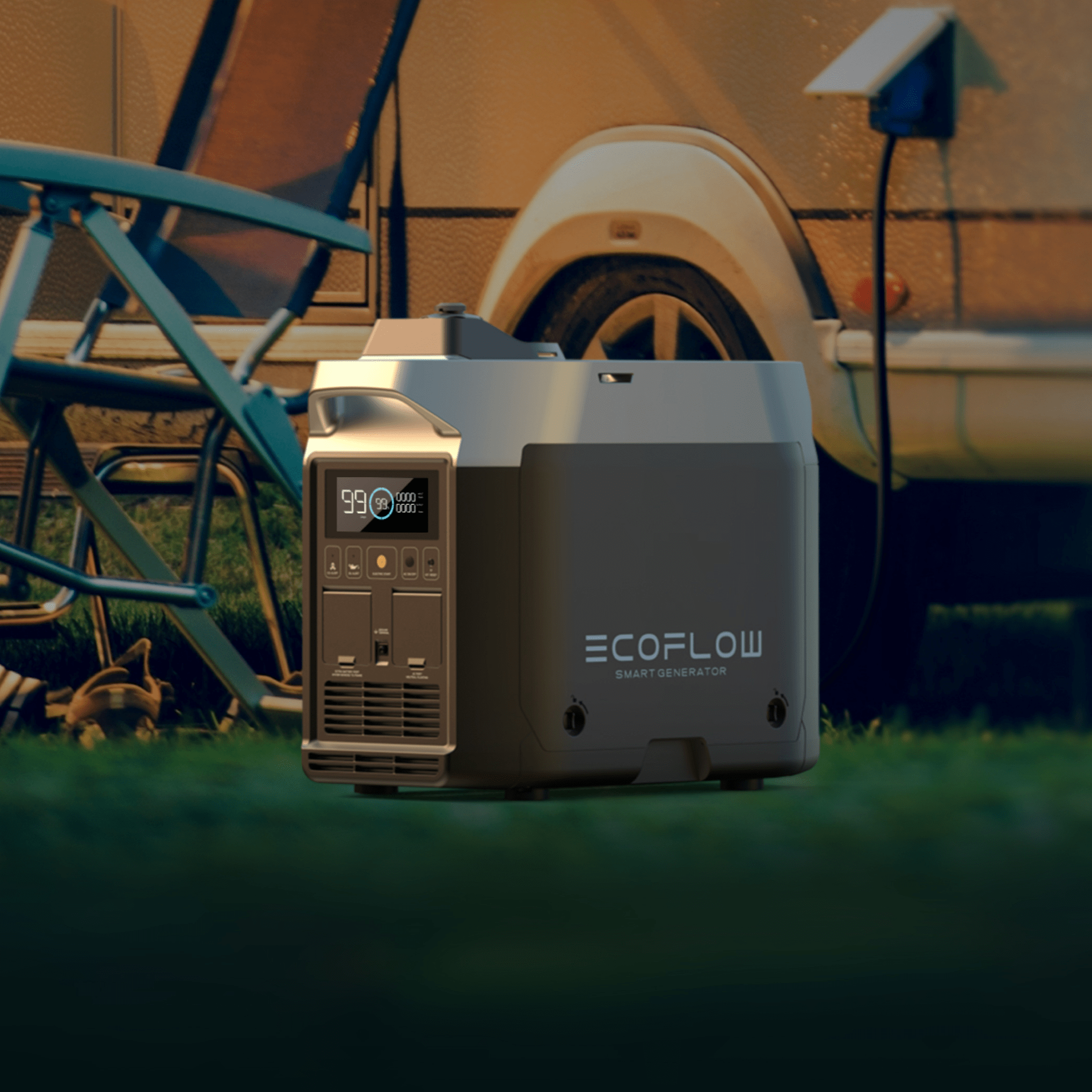 EcoFlow Smart Generator - Portable Power Station for Camping, Emergencies & Off-Grid Living | Quiet & Efficient Backup Power Solution