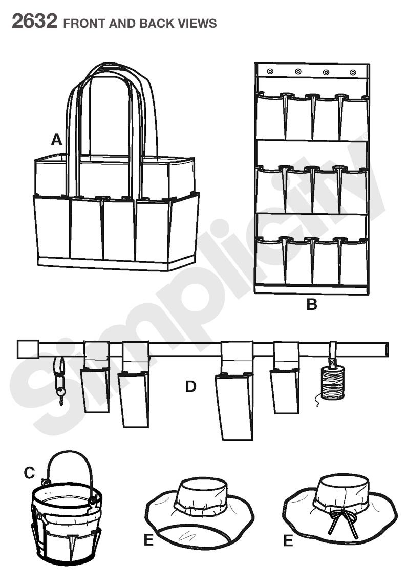 Simplicity Sewing Pattern 2632 - Easy DIY Craft Projects for Adults & Kids - One Size Fits All - Perfect for Home Decor, Gifts & Costume Making