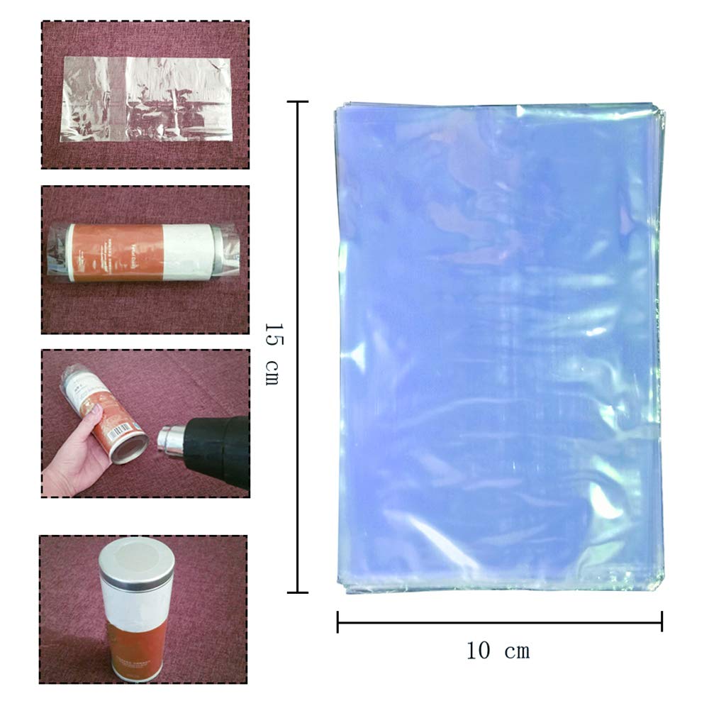 500 Pack 4X6 Inch Clear Heat Shrink Wrap Bags - Premium Shrink Film for Soaps, Candles, Bottles, Cookies, Jars & DIY Crafts - Perfect for Gift Wrapping, Product Packaging and Small Business Supplies