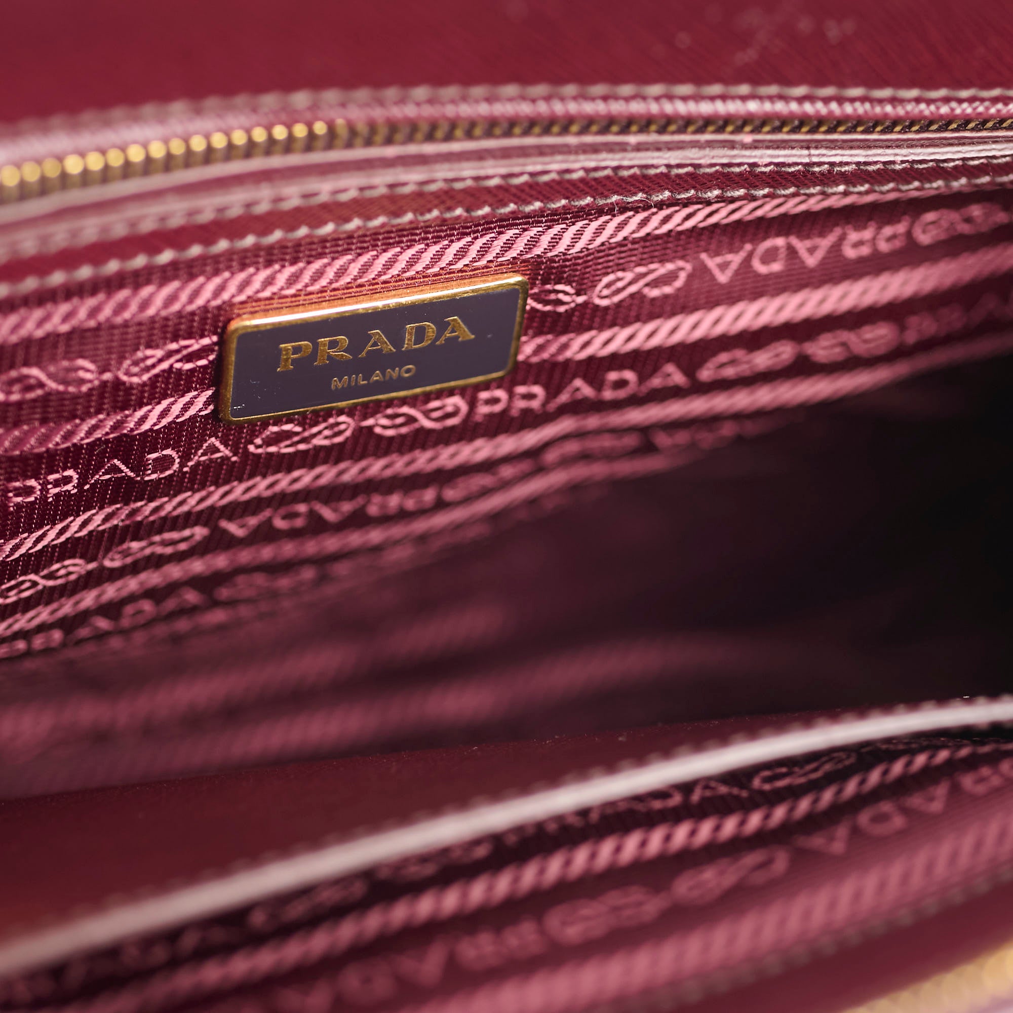 Prada Galleria Saffiano Leather Tote Bag for Women - Burgundy Luxury Handbag - Perfect for Work, Travel & Everyday Use