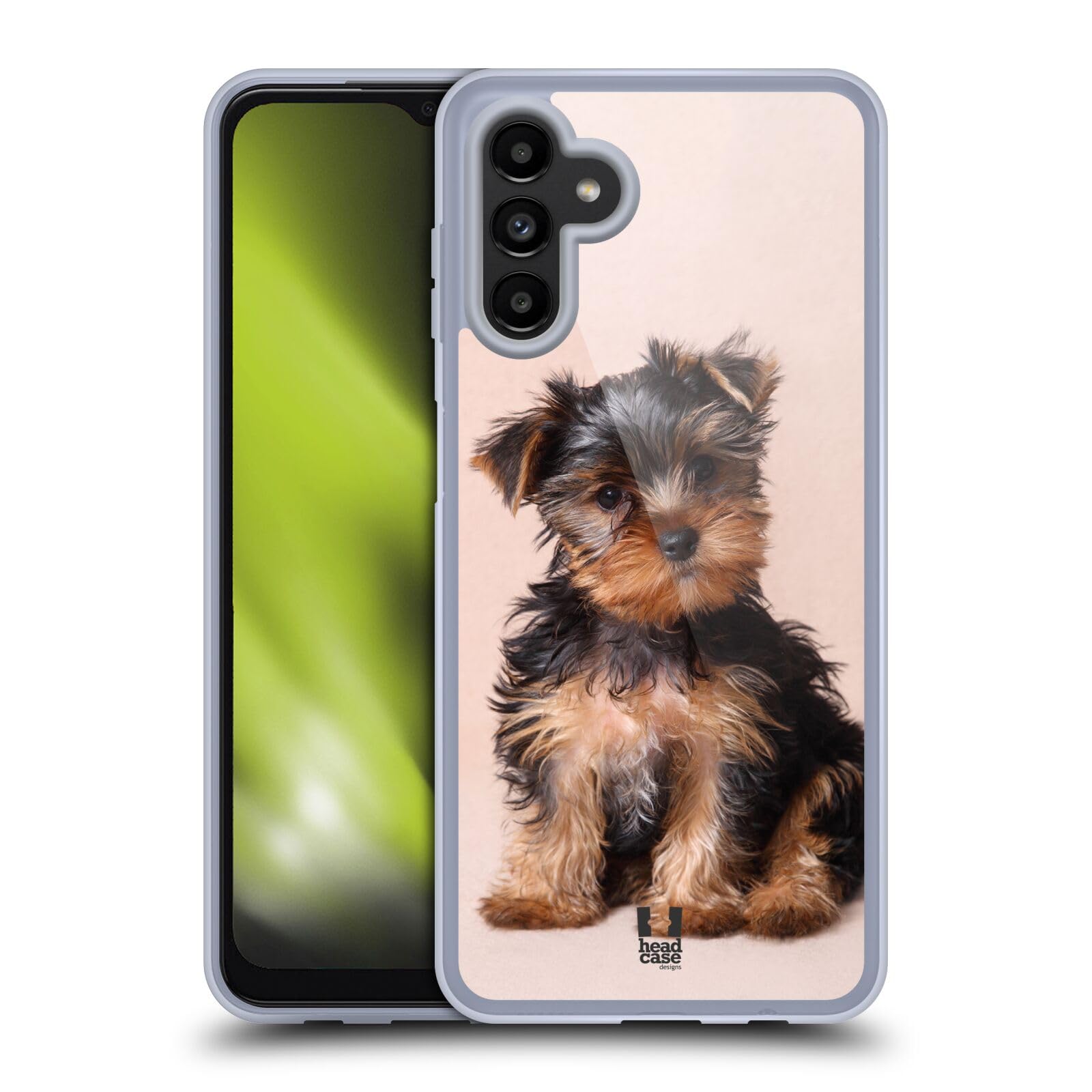 Head Case Designs Yorkshire Terrier Puppy Soft Gel Phone Case for Samsung Galaxy A13 5G (2021) - Cute Protective Cover for Dog Lovers, Everyday Use & Gift Giving
