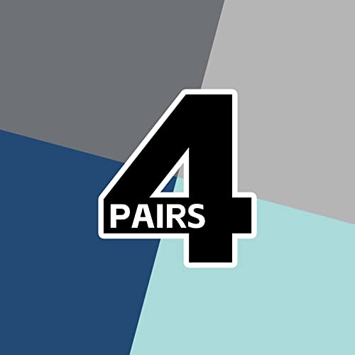 4 Pairs:dark Grey,light Grey,dark Blue,light Blue