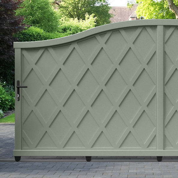 Ashfield Aluminum Sliding Driveway Gate - Heavy Duty & Secure for Residential & Commercial Use - Perfect for Driveways, Gardens & Property Entrances