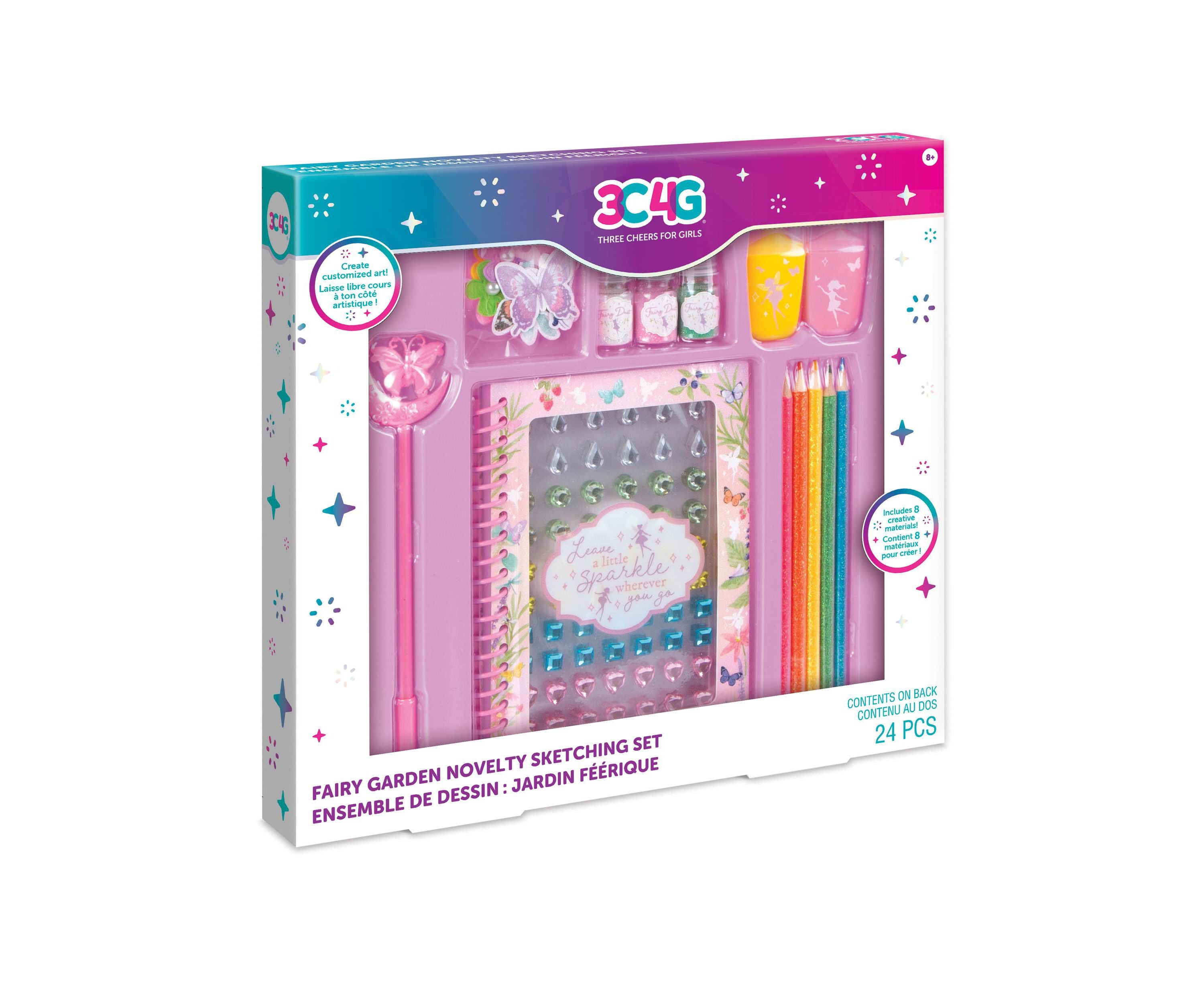Fairy Garden Sketching and Craft Set - 3C4G Complete DIY Kit for Kids & Adults - Perfect for Home Decor, Party Favors, and Creative Art Projects