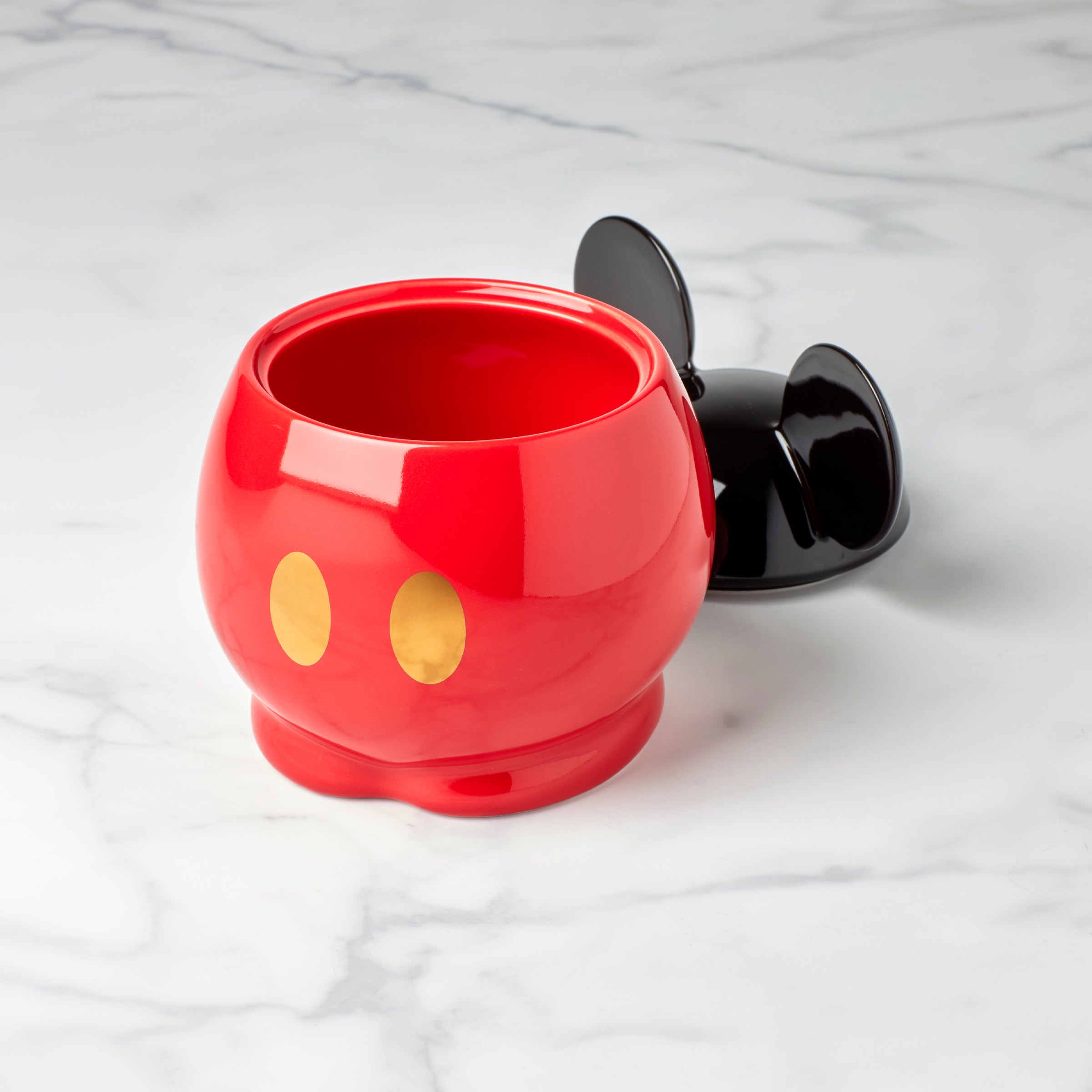 Disney Mickey Mouse Pet Treat Jar - Airtight Food Storage Container for Dog & Cat Snacks - Perfect for Kitchen, Pantry, or Pet Travel Accessories