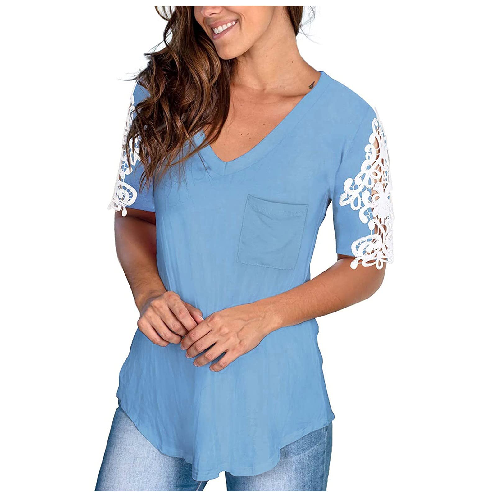 Women's Stylish Pocket Blouse - Cute Casual Shirt Tops for Women | Perfect for Office, Date Night & Everyday Wear