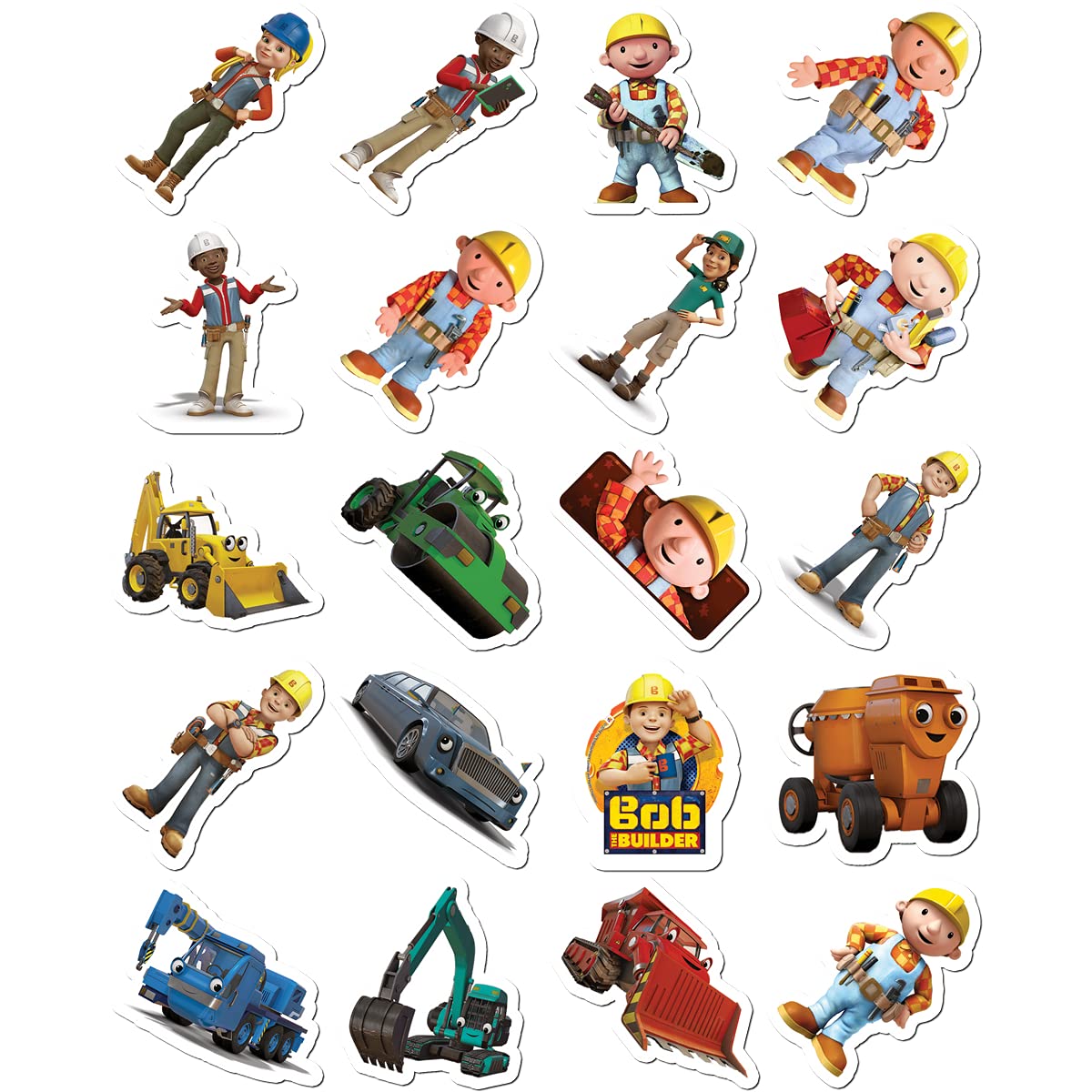 Premium Vinyl Stickers for Cars, Bikes, Laptops & More - Bob Bumper The Car Builder Decal - Durable Waterproof Stickers for Home Decor, Skateboards, Luggage & Guitar (White, 8.5x11 Inches) - Perfect for Personalizing Vehicles, Electronics & Accessories