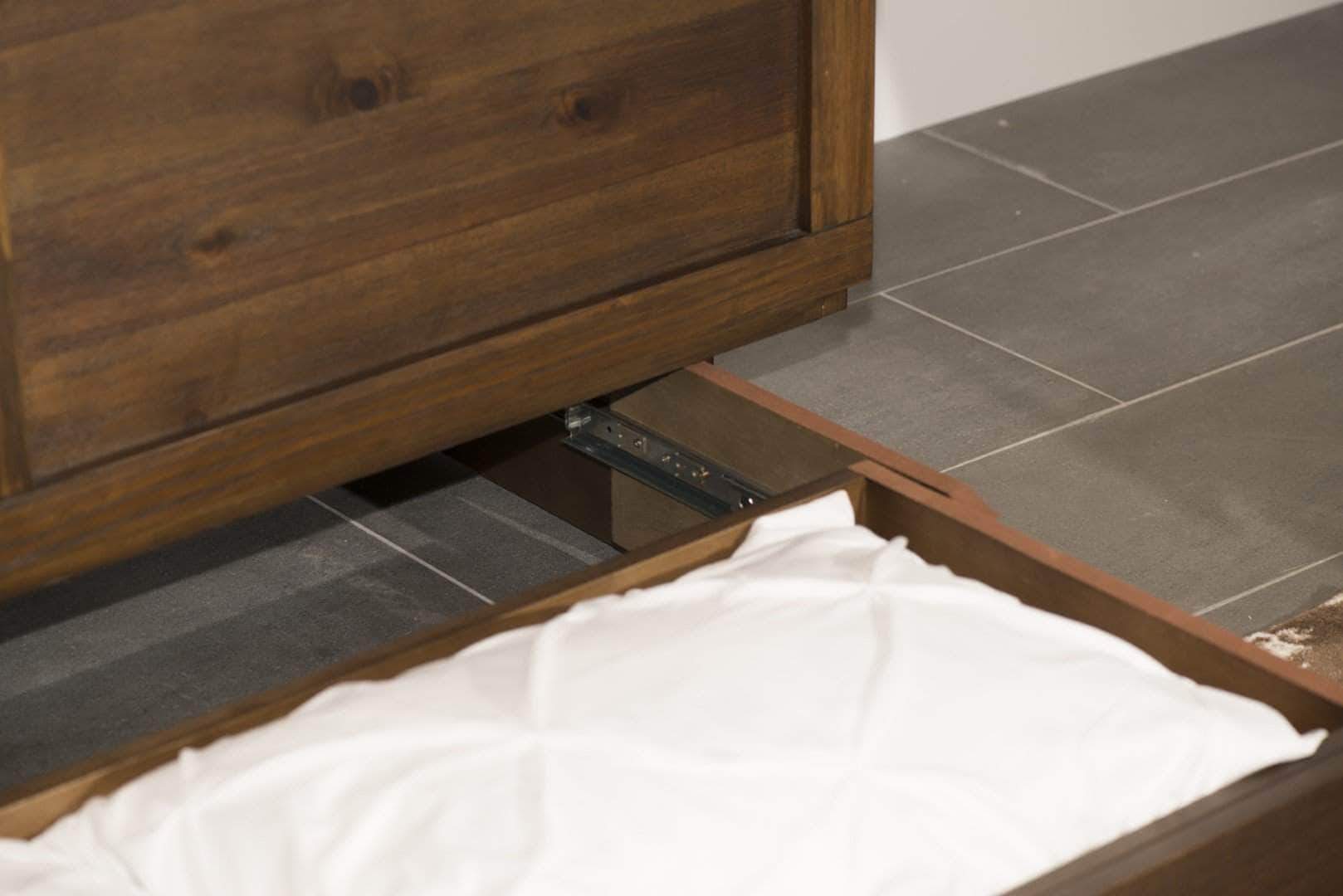 Tuscany Murphy Cabinet Bed in Brushed Acacia Wood - Space Saving Wall Bed with Storage | Queen & Full Size Options | Perfect for Small Apartments, Guest Rooms & Home Offices