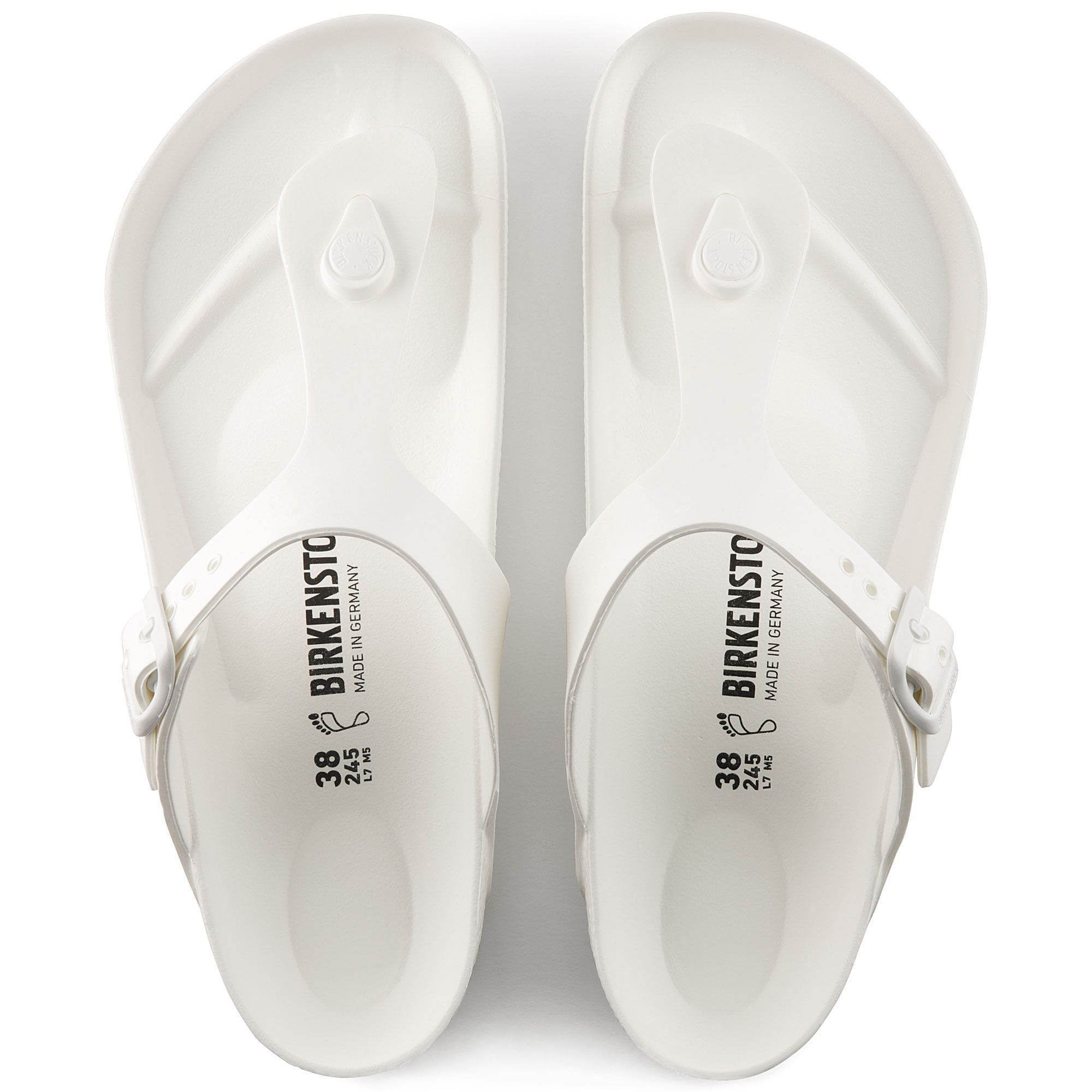 Birkenstock Gizeh Essentials White EVA Sandals - Comfortable & Lightweight for Women | Perfect for Beach, Pool, and Summer Outfits