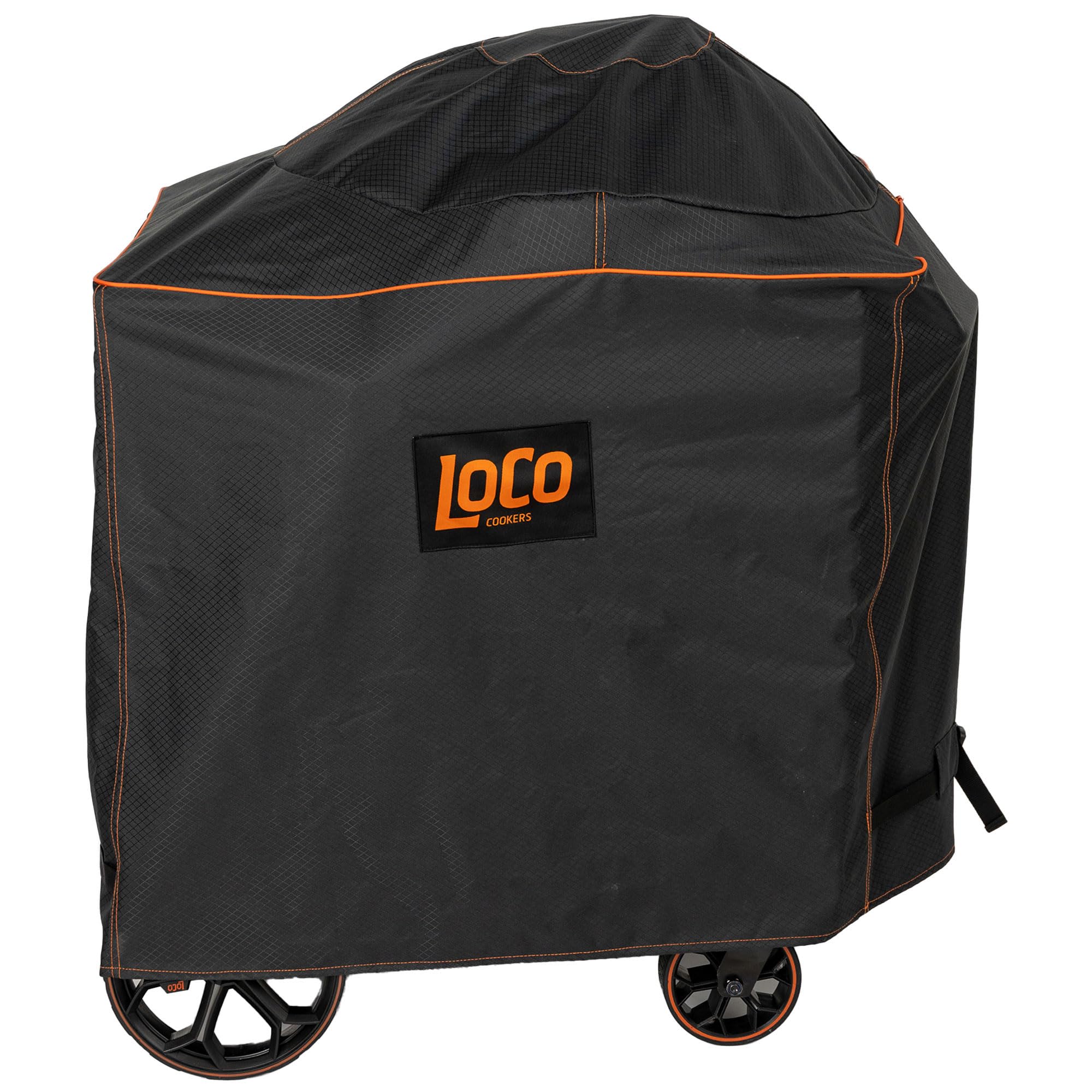 LoCo Cookers BBQ Kettle Grill Cover - Heavy Duty 22.5 Inch Waterproof Outdoor Grill Cover for Weber Charcoal Grills - Durable Black Fabric Protector for Patio, Backyard & Camping Use