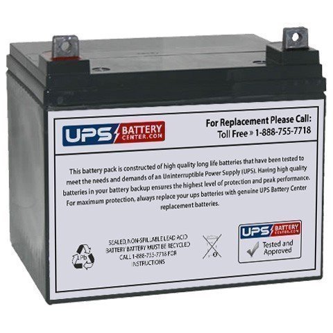 12V 35AH Replacement Battery for Stand-Aid Power Drive Wheelchairs - ML35-12 - Long Lasting & Reliable Power Solution - Perfect for Home Use, Outdoor Mobility & Daily Commuting