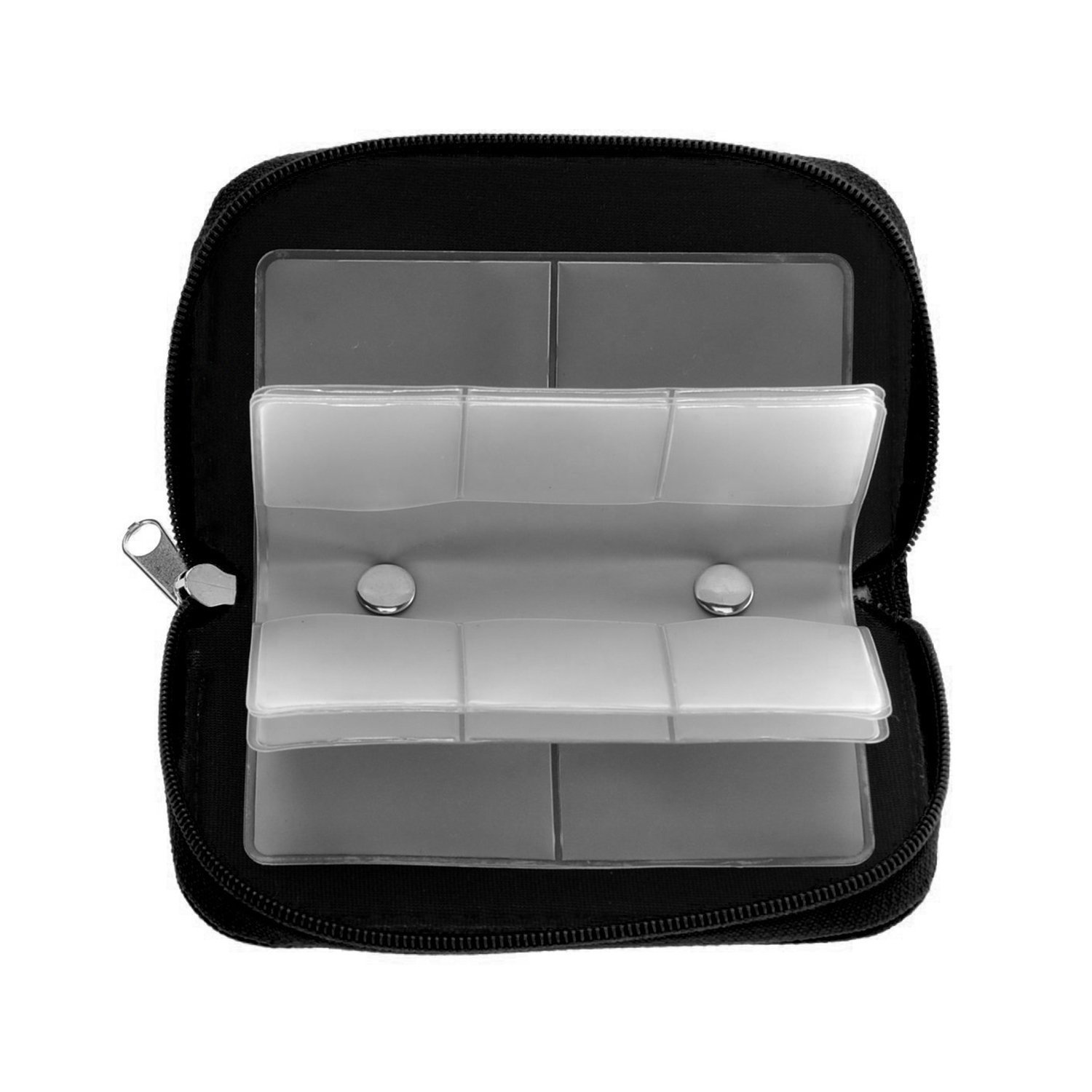 Mixtecc 8-Page 22-Slot Memory Card Holder Case - Waterproof SDHC/SD Card Organizer for Cameras, Drones & Media Storage (Black) | Perfect for Travel, Photography & Data Backup