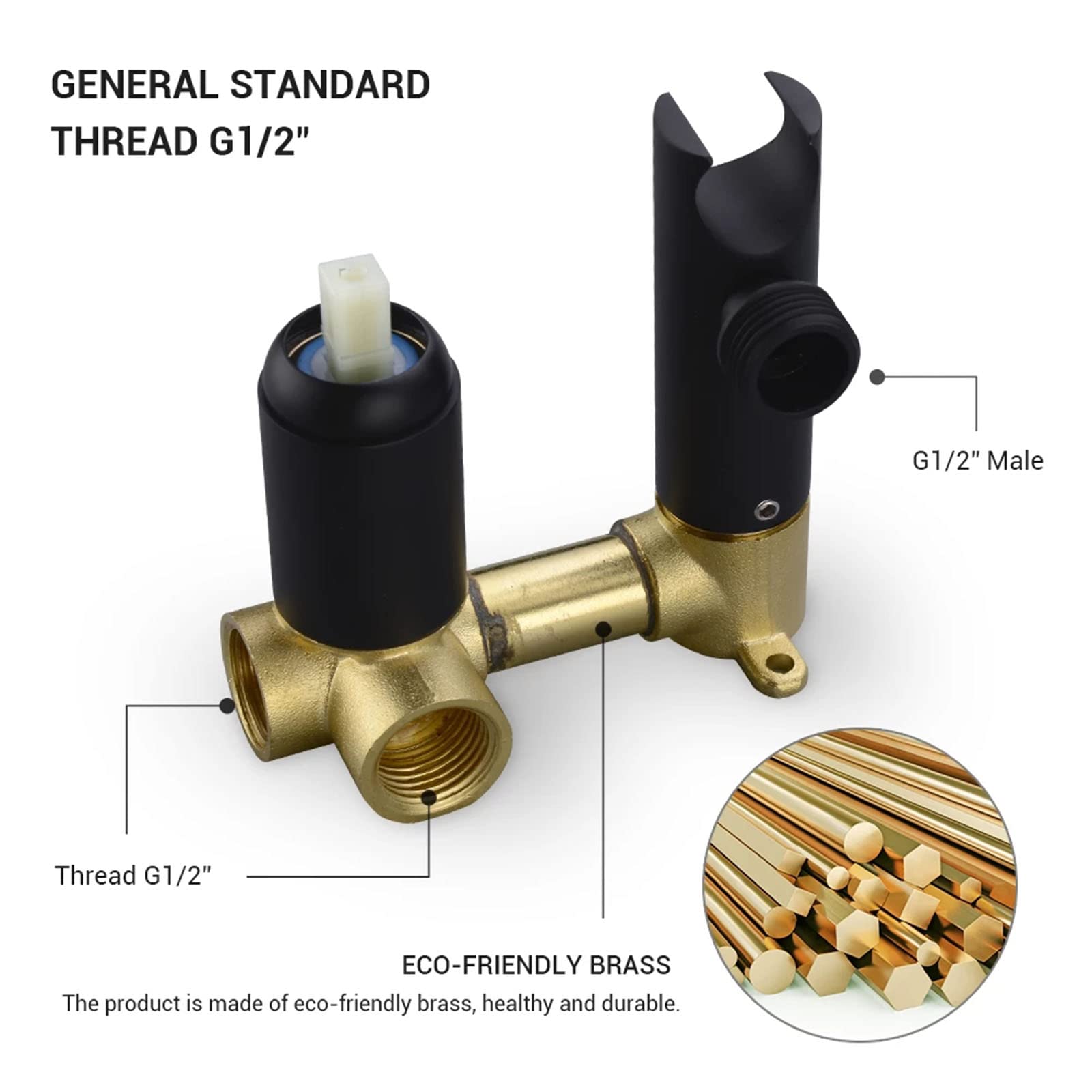 2-in-1 Handheld Toilet Sprayer with Brass Shower Tap - Portable Bidet Sprayer for Toilet Cleaning, Baby Diaper Washing & Bathroom Cleaning (Ideal for RV, Travel & Home Use)