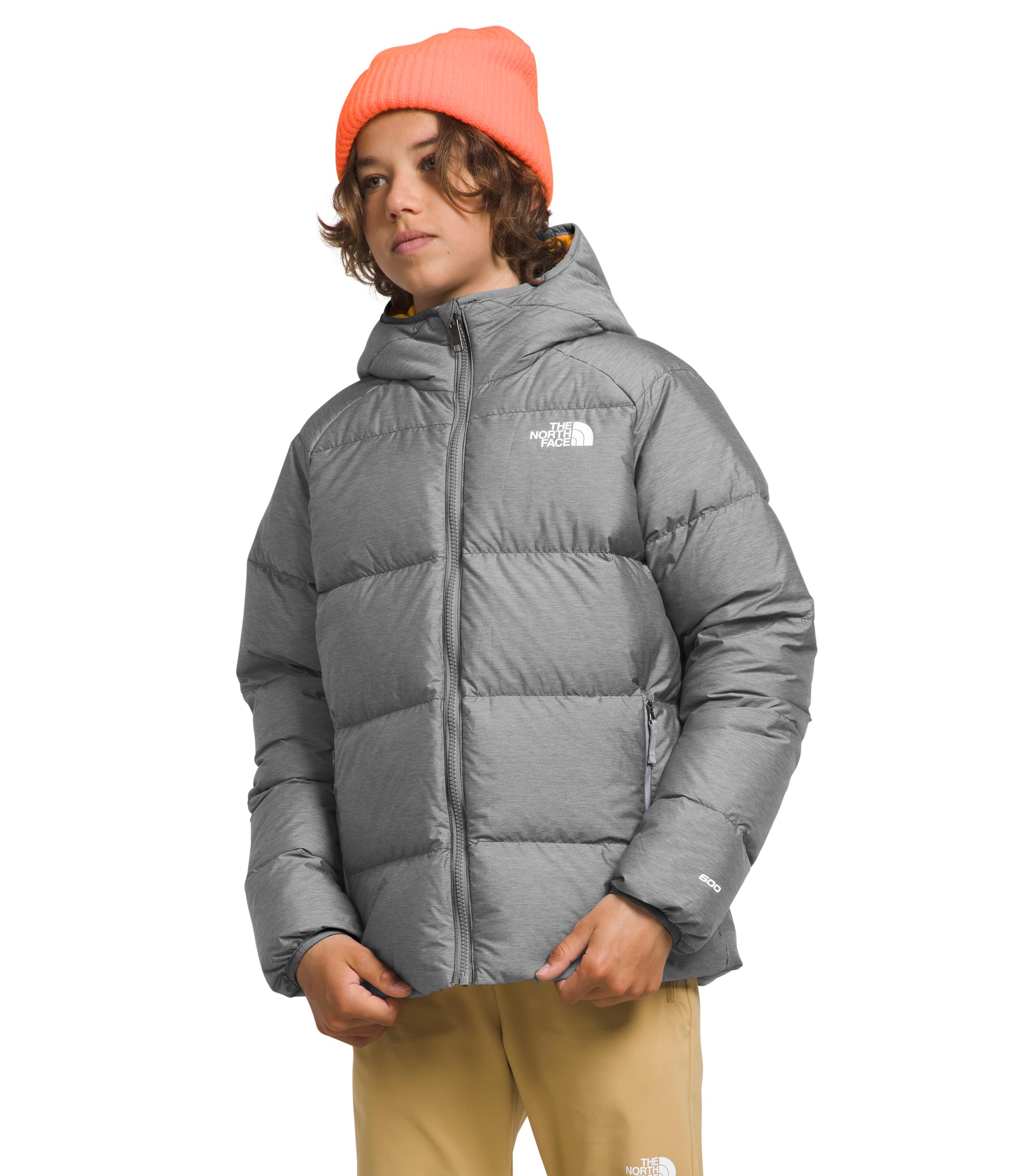 The North Face Reversible Down Hooded Jacket for Boys - Kids Winter Jacket for Cold Weather | Outdoor Activities, School & Play