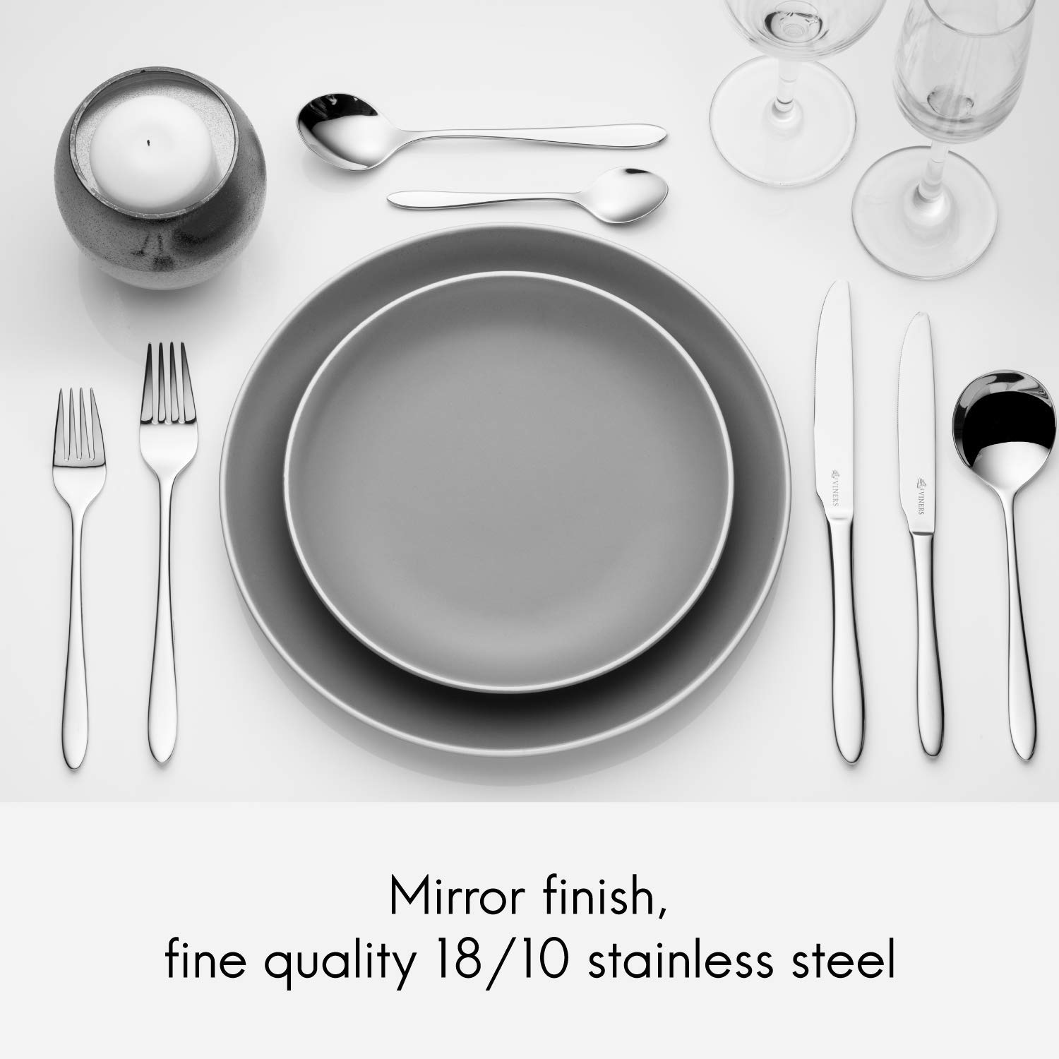 Premium 24-Piece Stainless Steel Cutlery Set for 6 People - Elegant Silver Flatware Gift Box for Weddings, Dinner Parties & Formal Dining