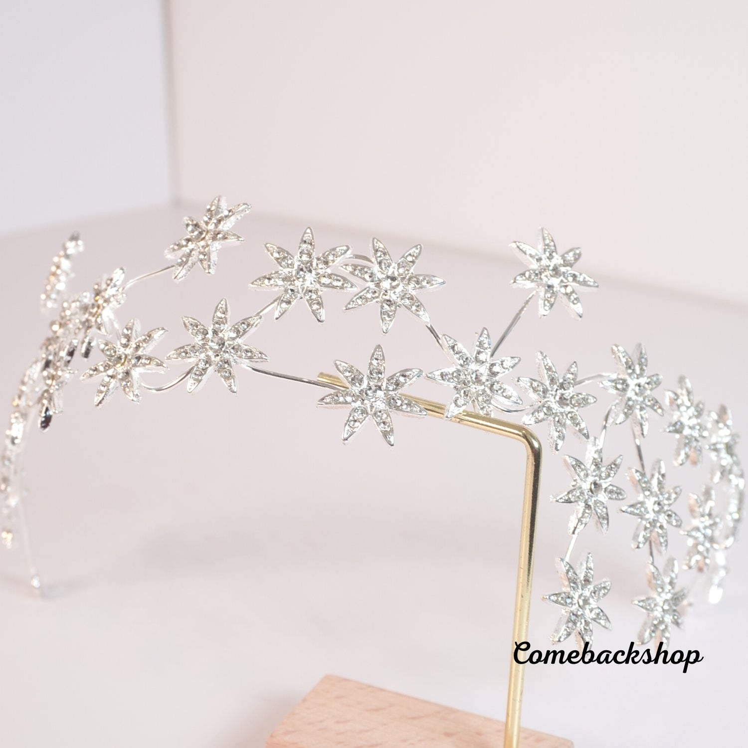 Elegant Silver Crystal Rhinestone Wedding Hair Vine Headband for Women & Girls – Perfect for Bridal, Prom, and Special Occasions