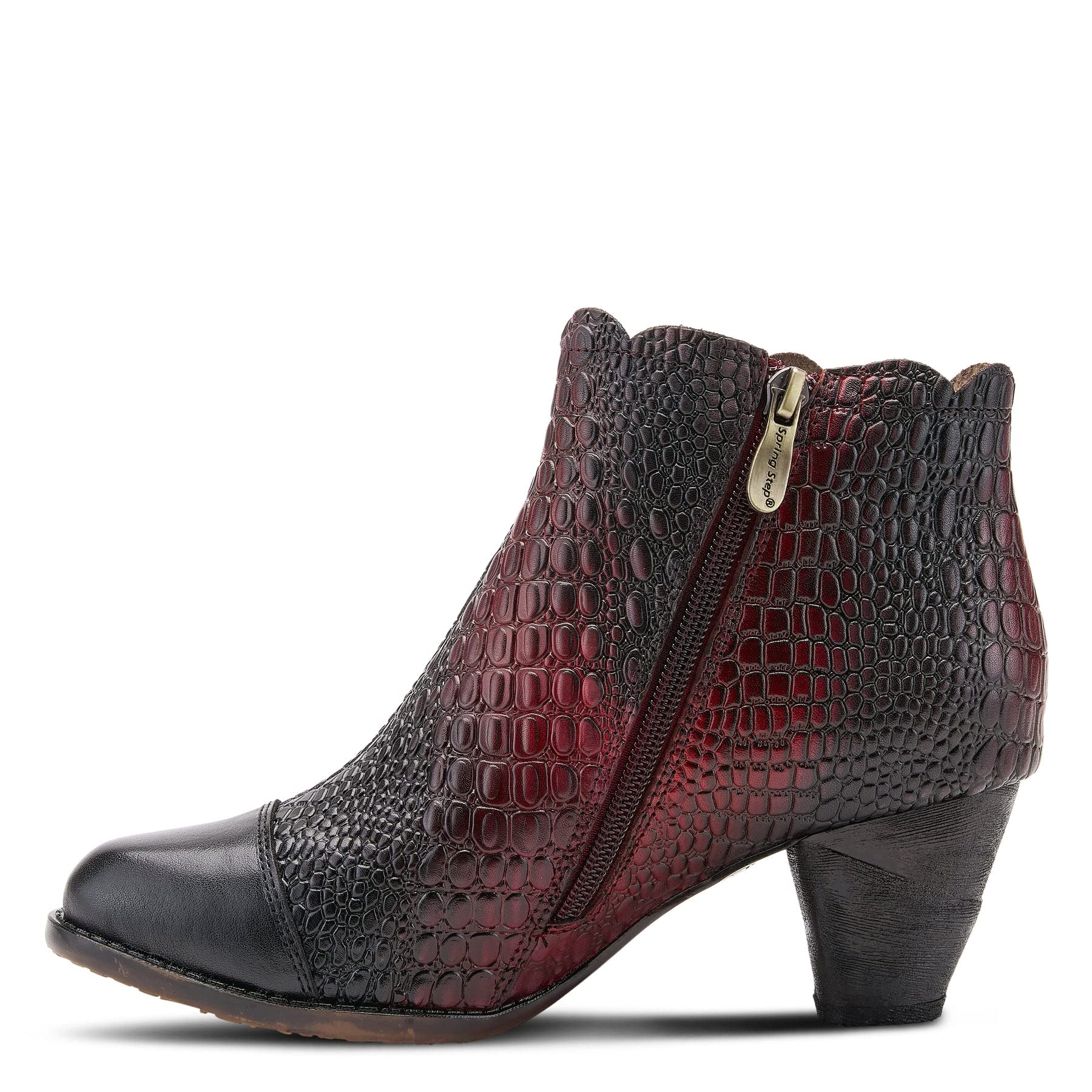 Spring Step L'Artiste Women's Extrovert Bootie - Comfortable Ankle Boots for Women, Fashion Chunky Heel Booties for Fall/Winter, Casual & Dressy Outfits