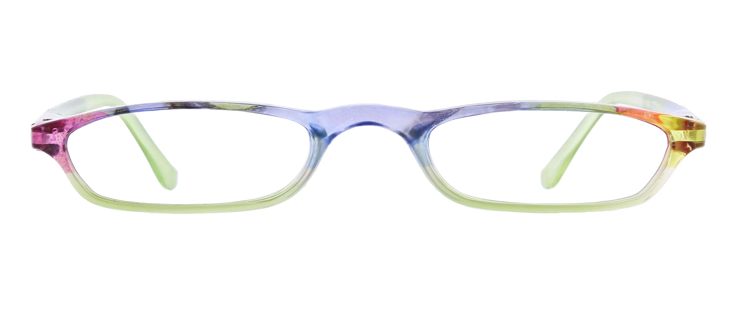 PeeperSpecs Key West Sunrise Rectangular Reading Glasses +1.50 to +3.50 Strength - Lightweight Blue Light Blocking Glasses for Women & Men - Perfect for Reading, Computer Use & Office Work