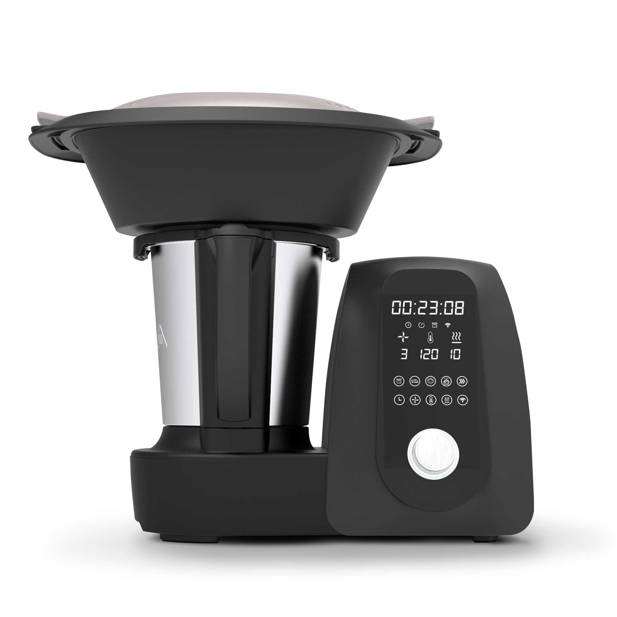 Baridi All-in-One Smart Thermo Cooker with 18 Preset Functions & App-Guided Recipes - Black (DH163) | Perfect for Meal Prep, Healthy Cooking & Busy Families