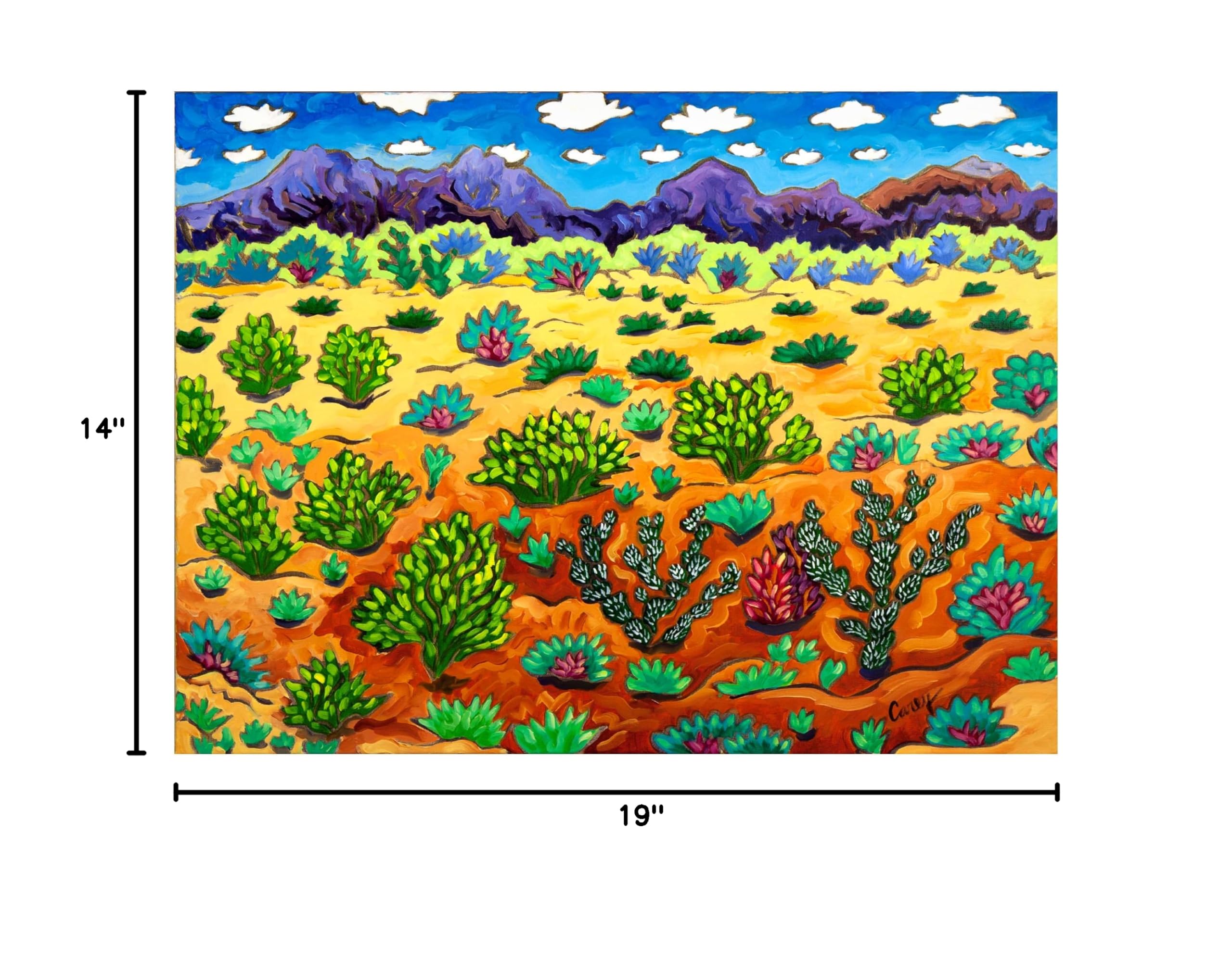 Trademark Fine Art 'Western Destination' Canvas Wall Art by Cathy Carey - Perfect for Living Room, Bedroom & Office Decor